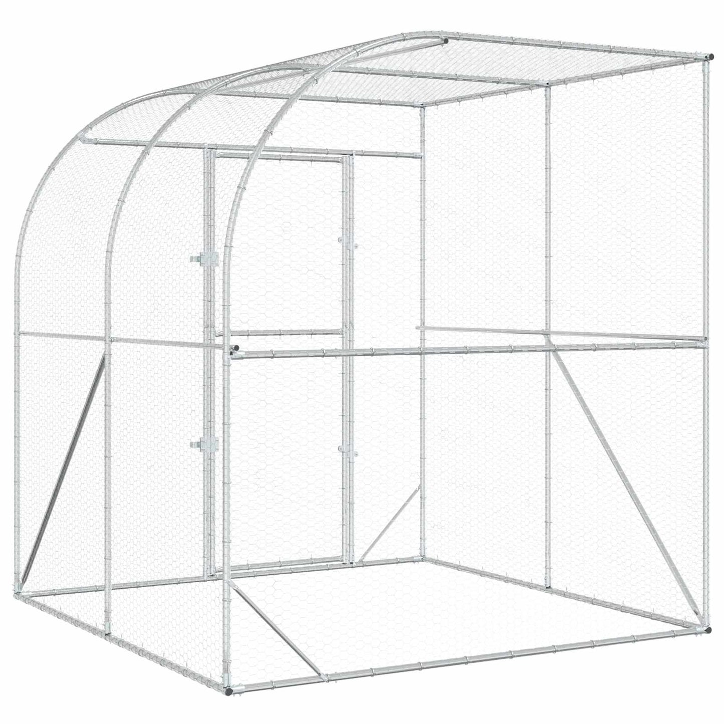 Kyllingehus Sølv 200 x 200 x 215 cm Galvaniseret stål