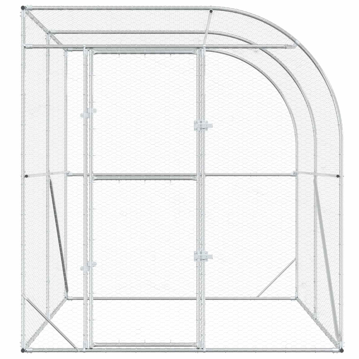 Kyllingehus Sølv 200 x 200 x 215 cm Galvaniseret stål