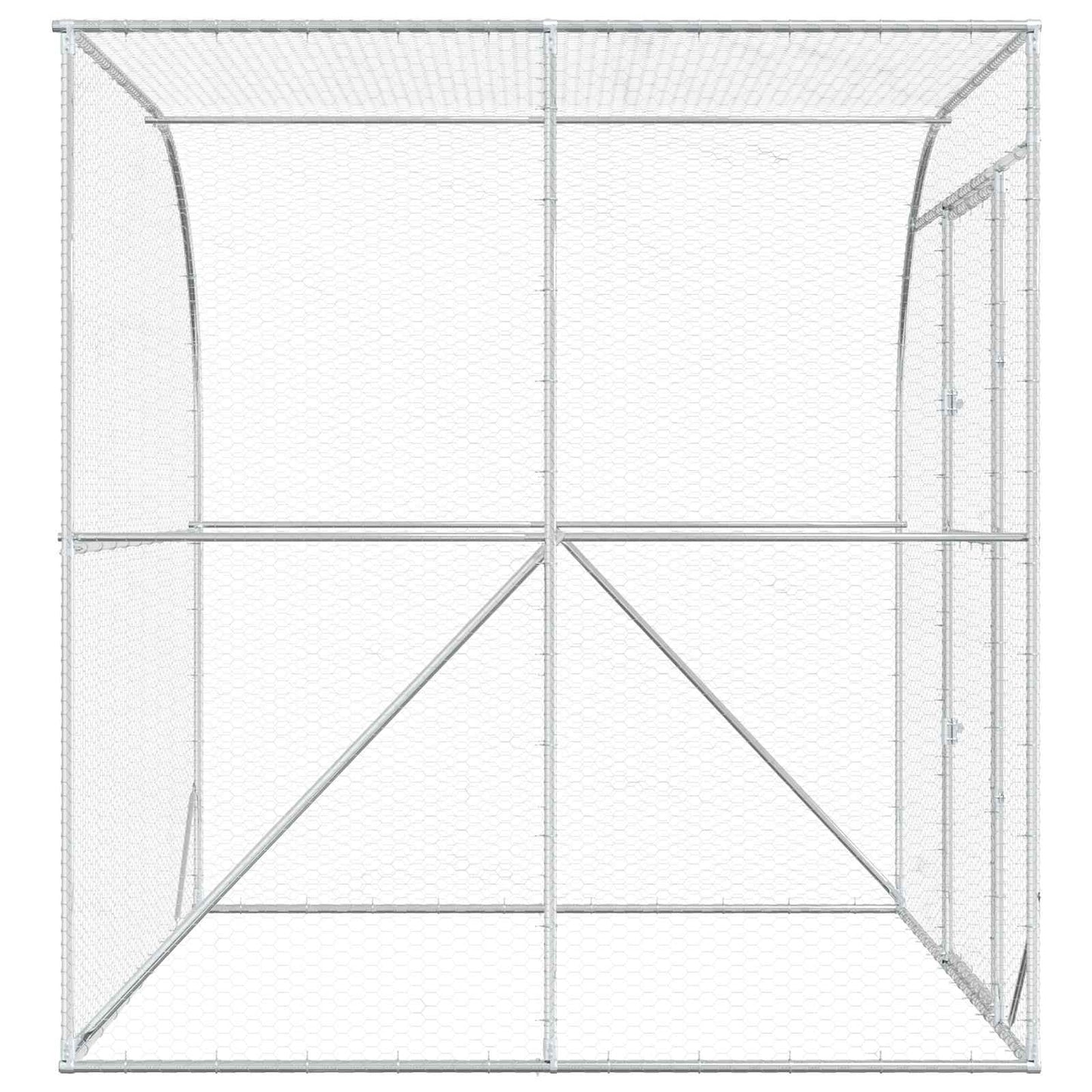 Kyllingehus Sølv 200 x 200 x 215 cm Galvaniseret stål