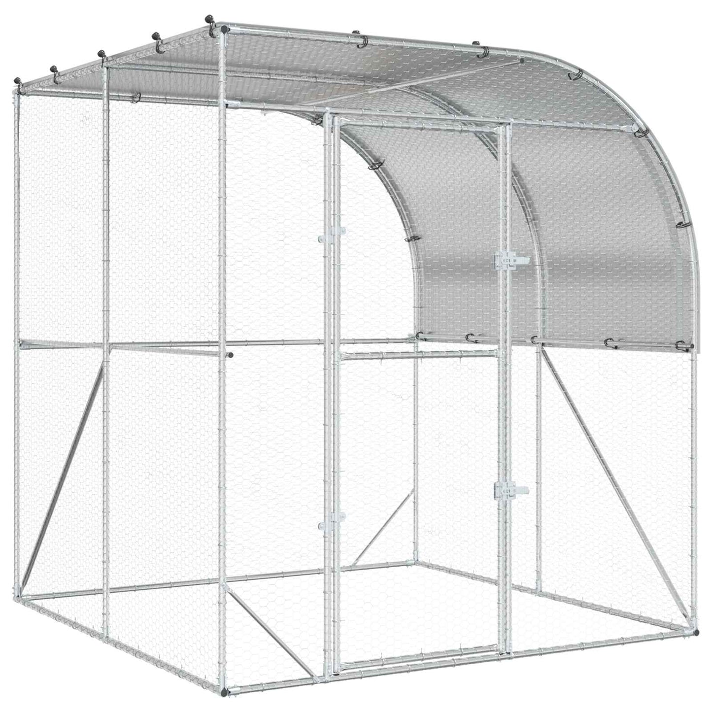 Kyllingehus Sølv 200 x 200 x 215 cm Galvaniseret stål