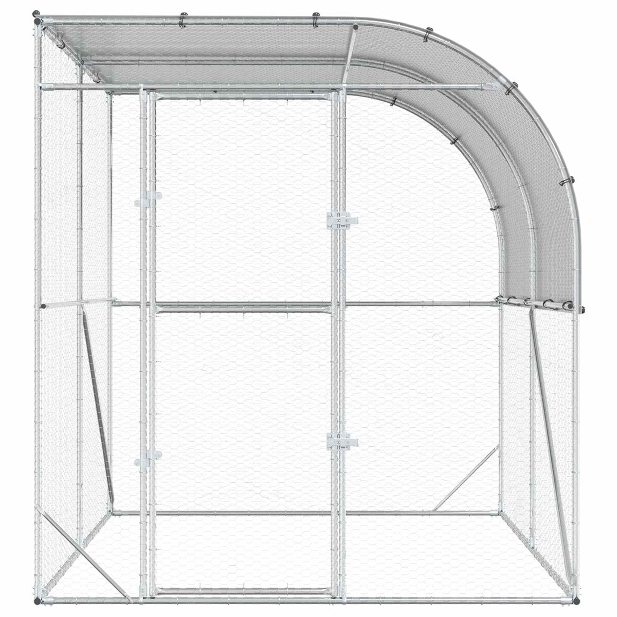 Kyllingehus Sølv 200 x 200 x 215 cm Galvaniseret stål