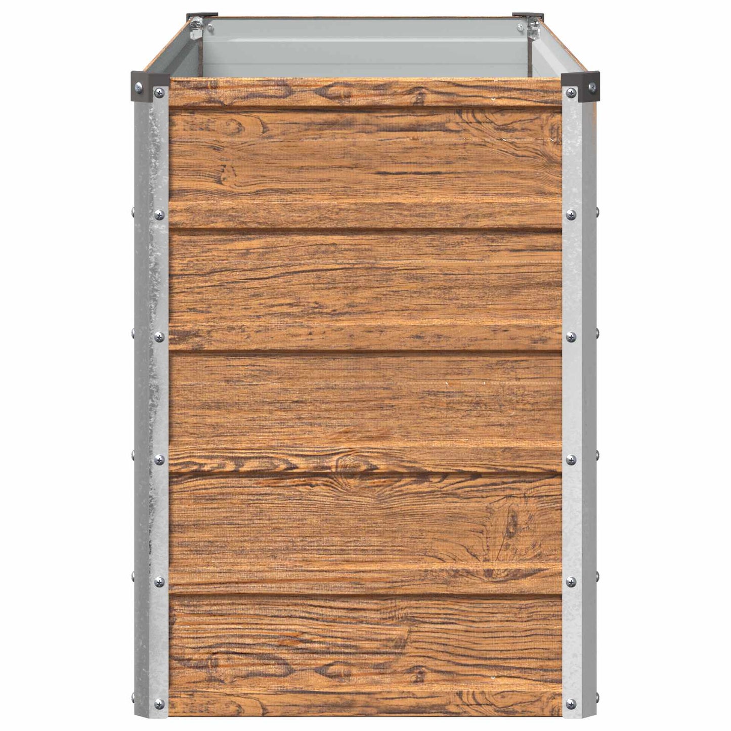 Hævet Havebed Træbrun 100 x 40 x 55 cm koldvalset stål