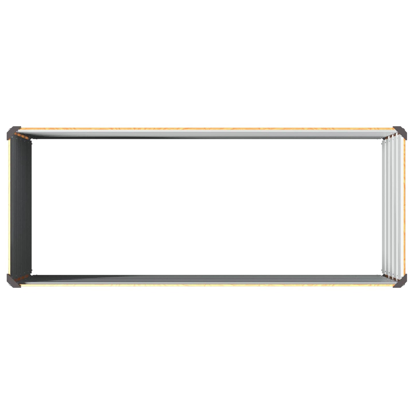 Hævet Havebed Naturfarvet 100 x 40 x 55 cm koldvalset stål