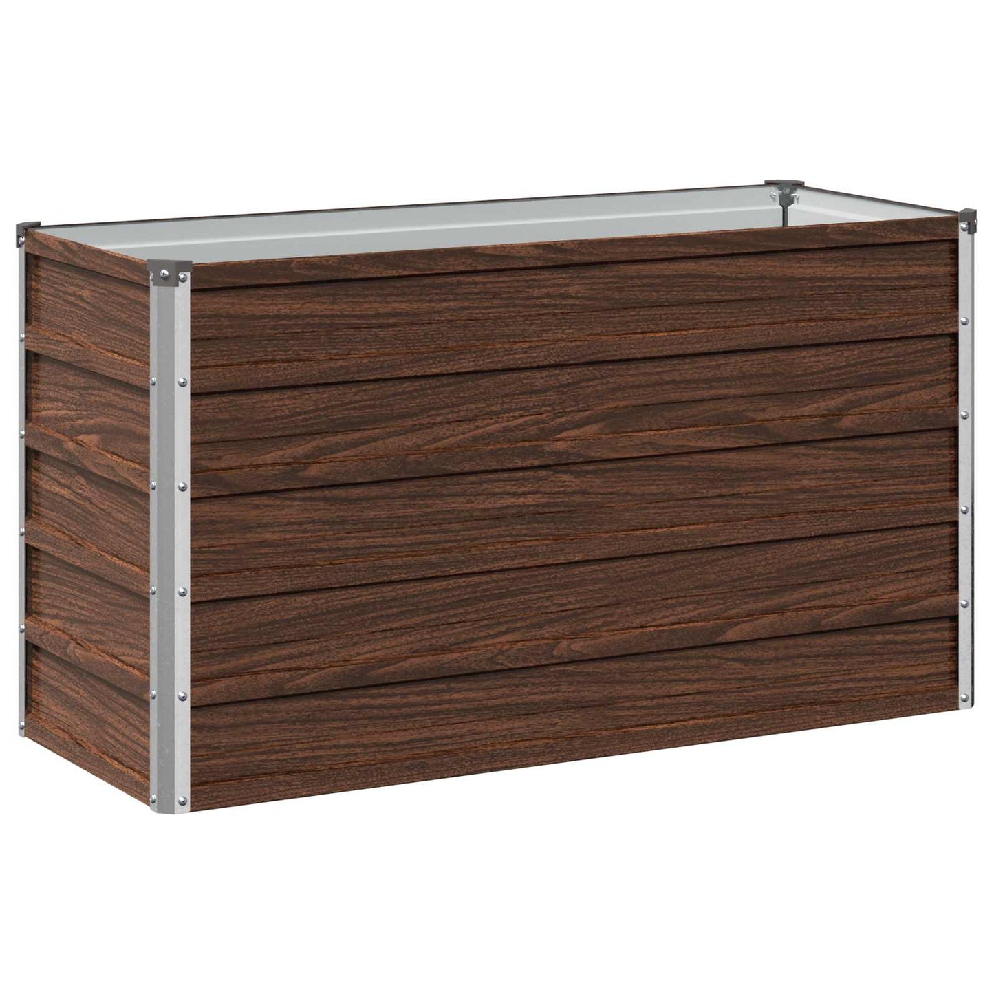 Hævet Havebed Sort 100 x 40 x 55 cm koldvalset stål