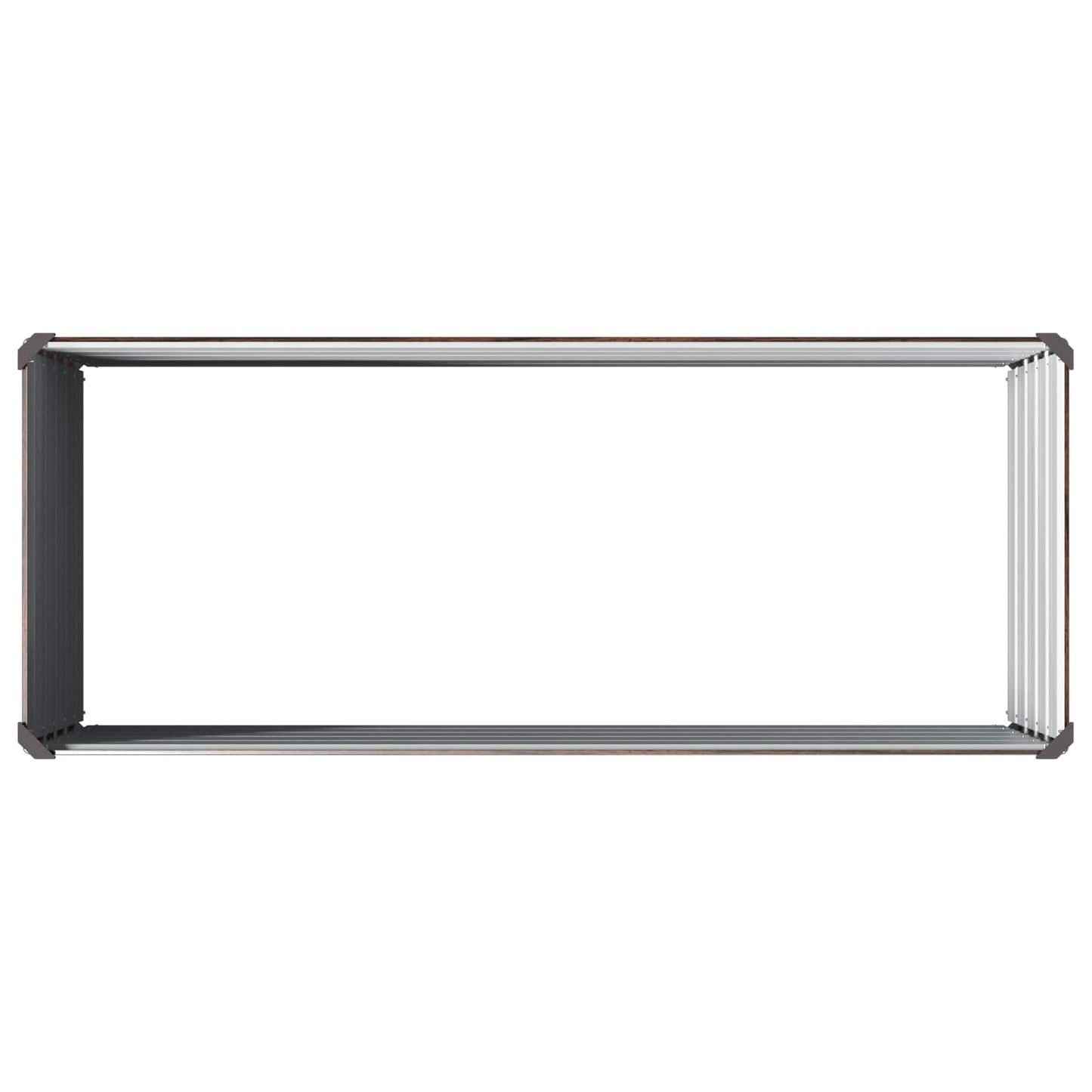 Hævet Havebed Sort 100 x 40 x 55 cm koldvalset stål