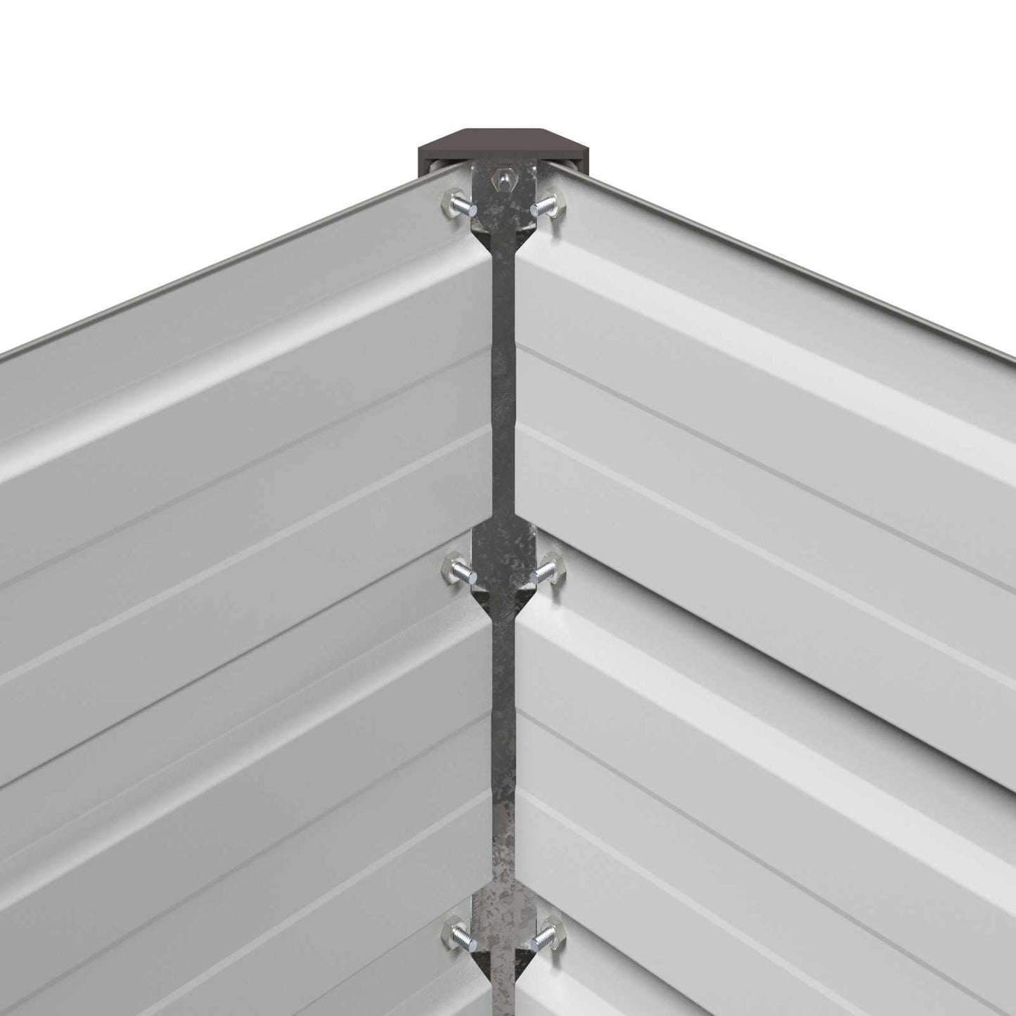Hævet Havebed Grå 100 x 40 x 55 cm koldvalset stål