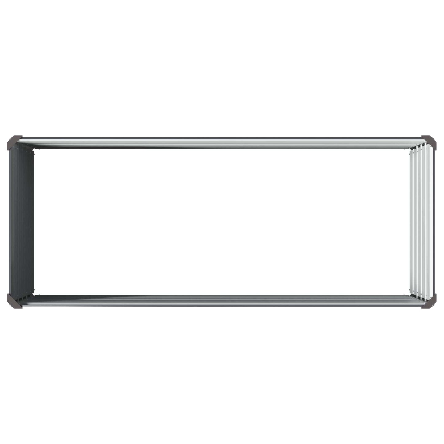 Hævet Havebed Antracit 100 x 40 x 55 cm koldvalset stål