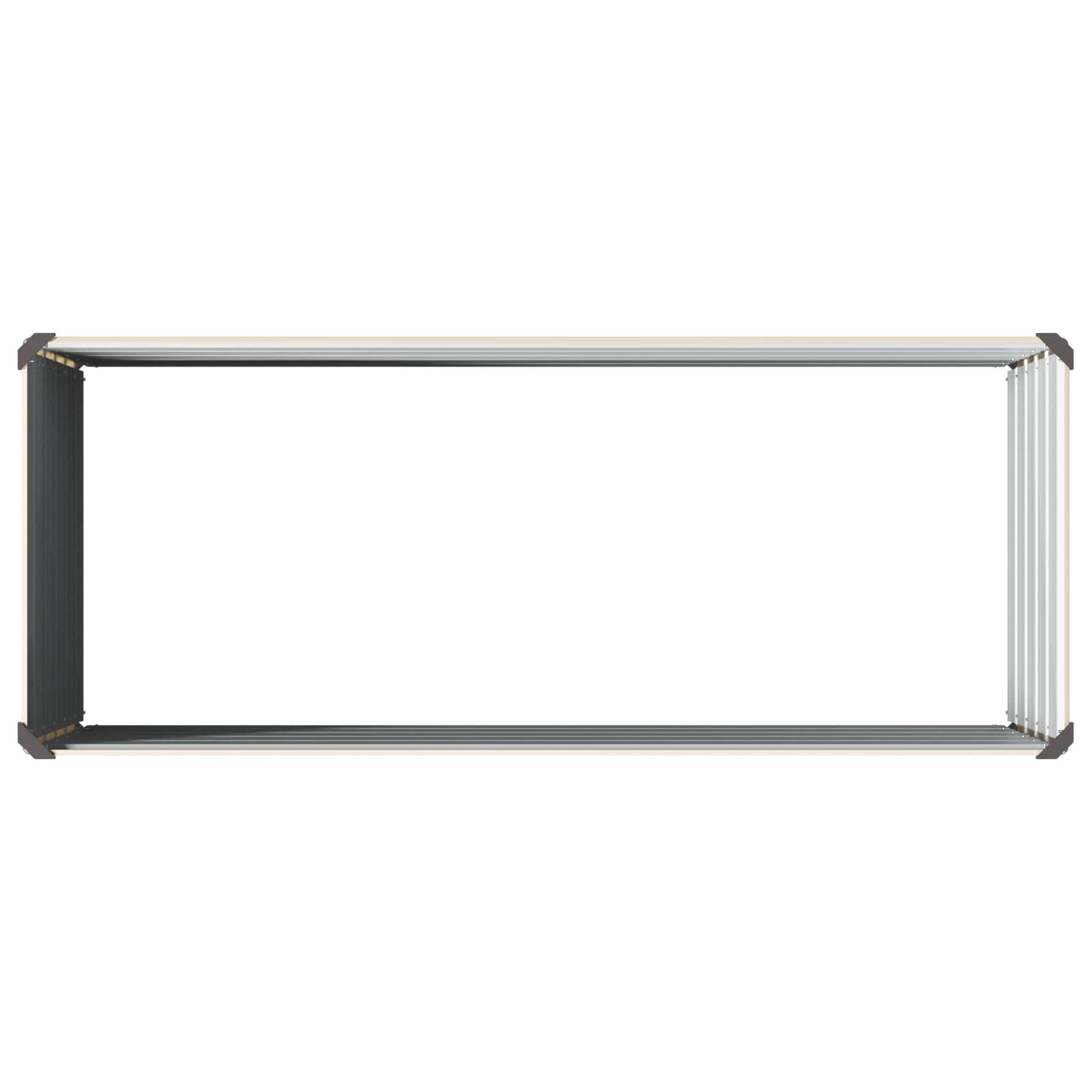 Hævet Havebed Elfenben 100 x 40 x 55 cm koldvalset stål