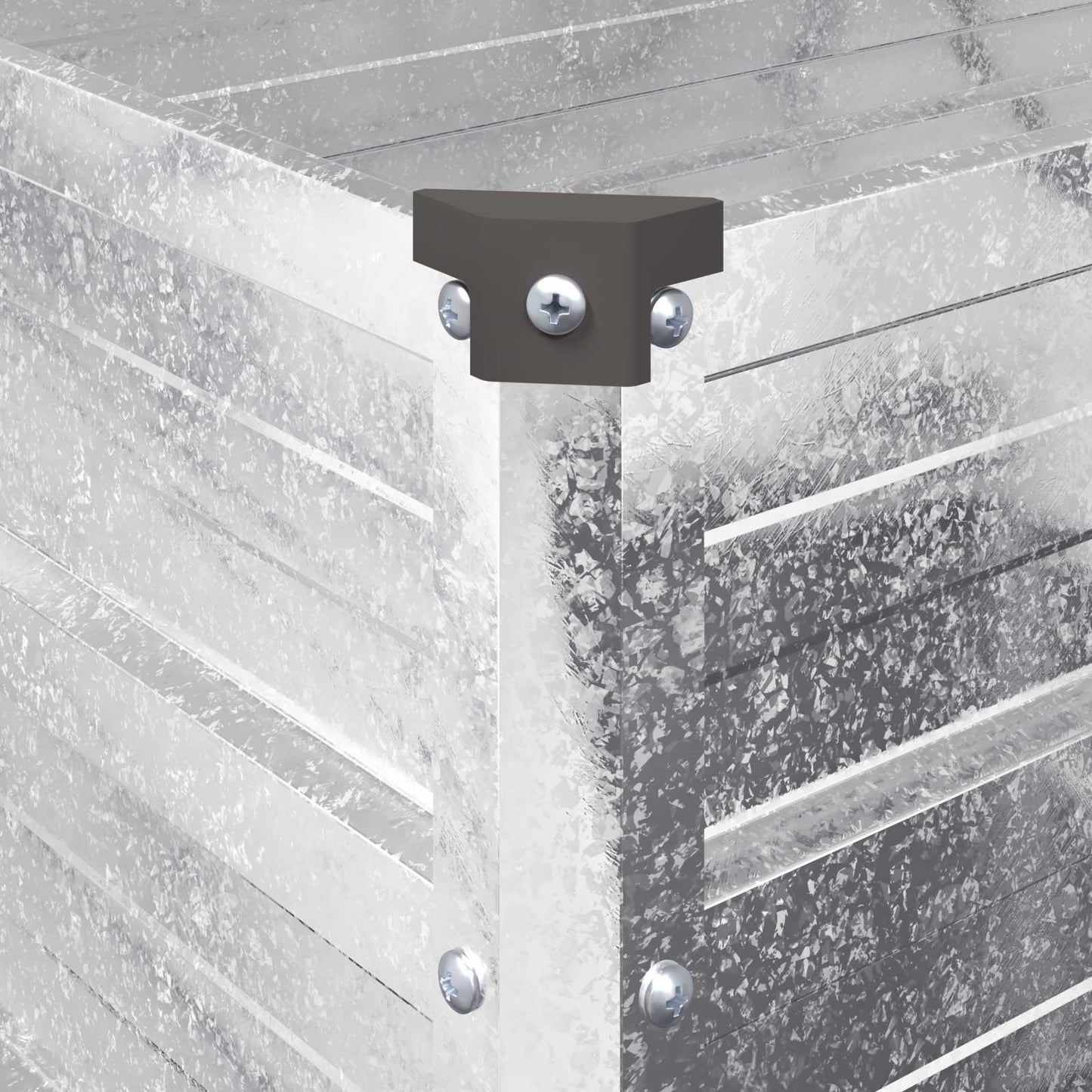 Hævet Havebed Sølv 480 x 40 x 55 cm galvaniseret