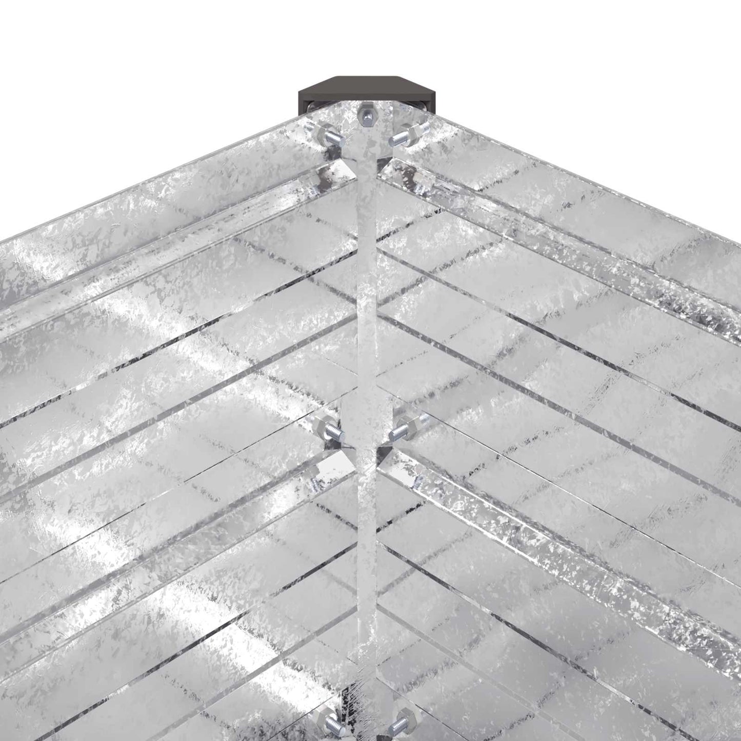 Hævet Havebed Sølv 480 x 40 x 55 cm galvaniseret