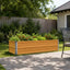 Hævet Havebed Naturfarvet 100 x 40 x 24 cm koldvalset stål