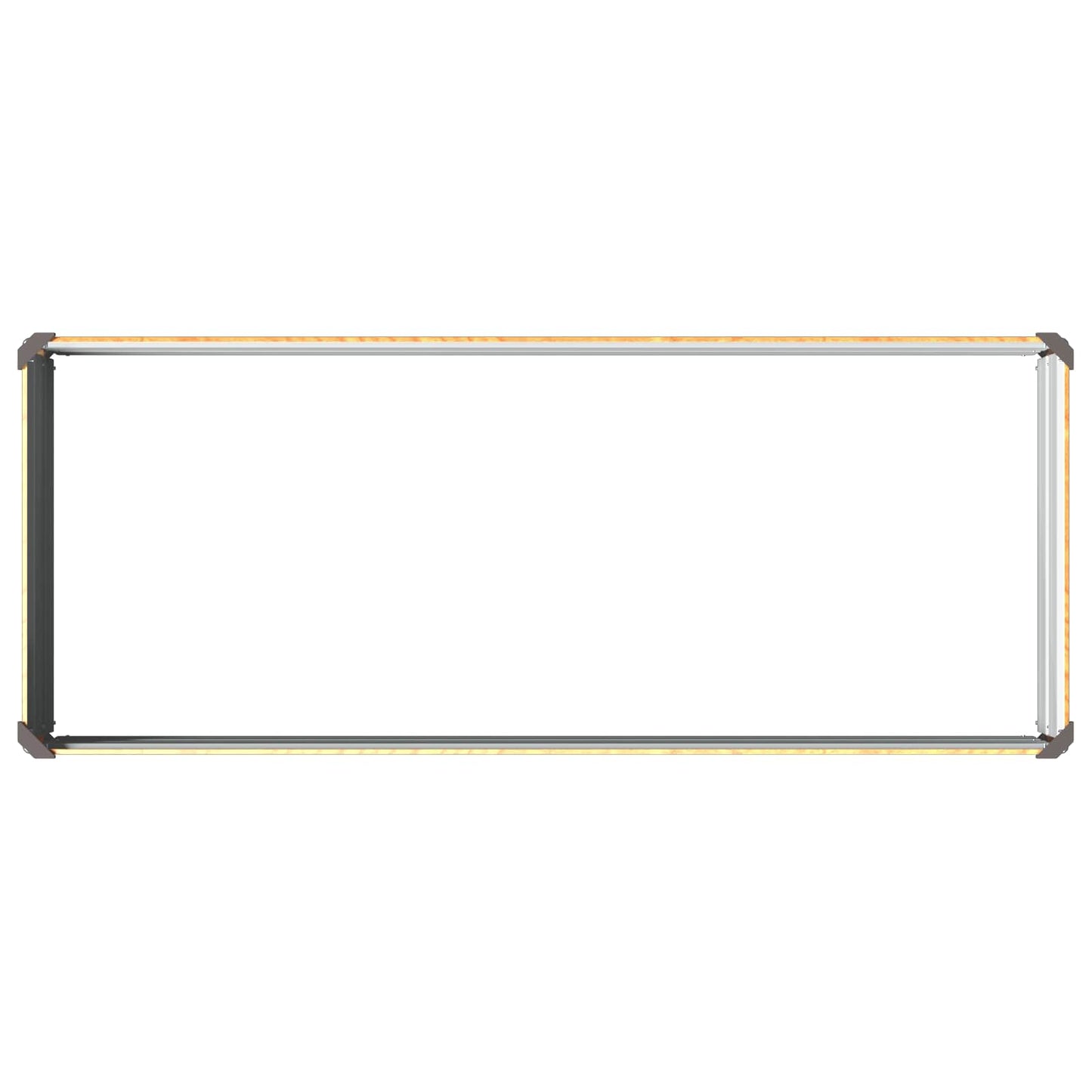 Hævet Havebed Naturfarvet 100 x 40 x 24 cm koldvalset stål