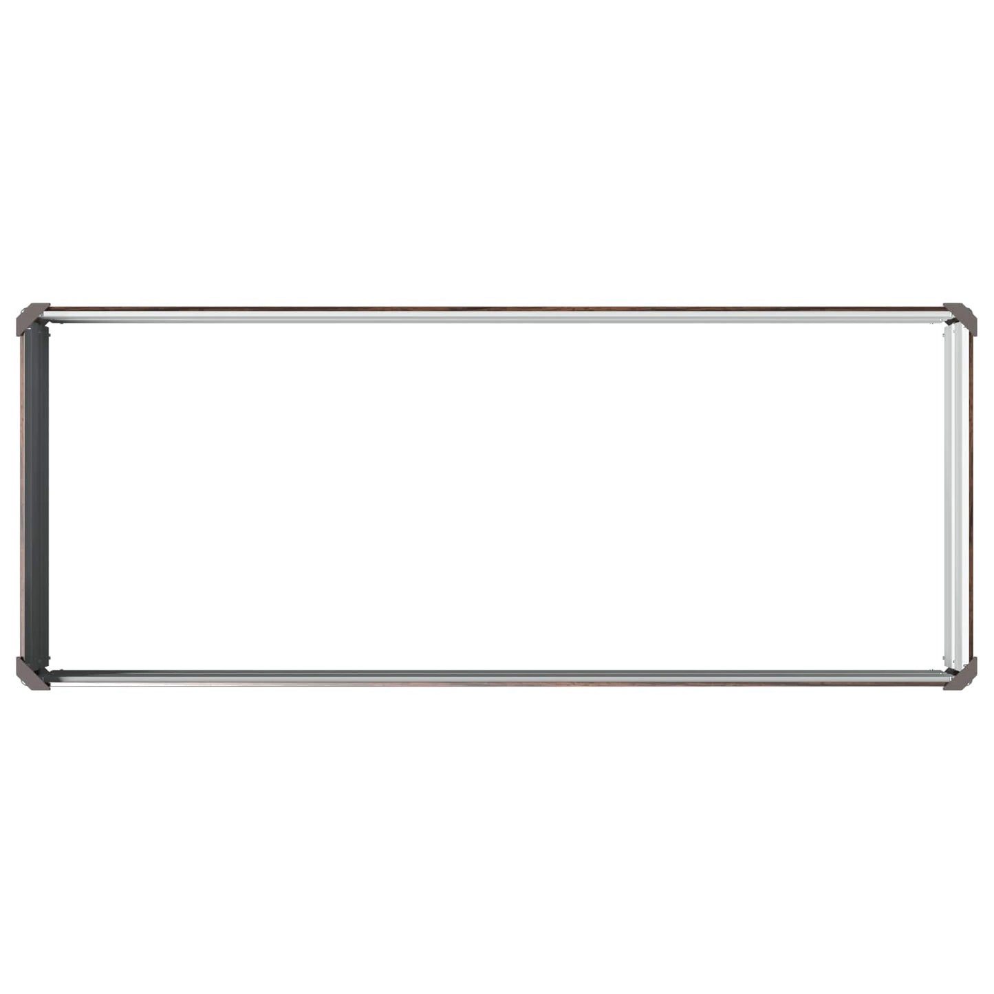 Hævet Havebed Sort 100 x 40 x 24 cm koldvalset stål