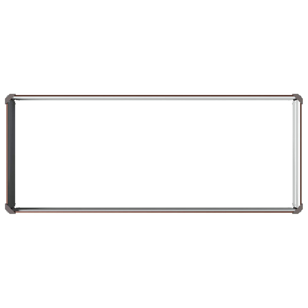 Hævet Havebed Brun 100 x 40 x 24 cm koldvalset stål