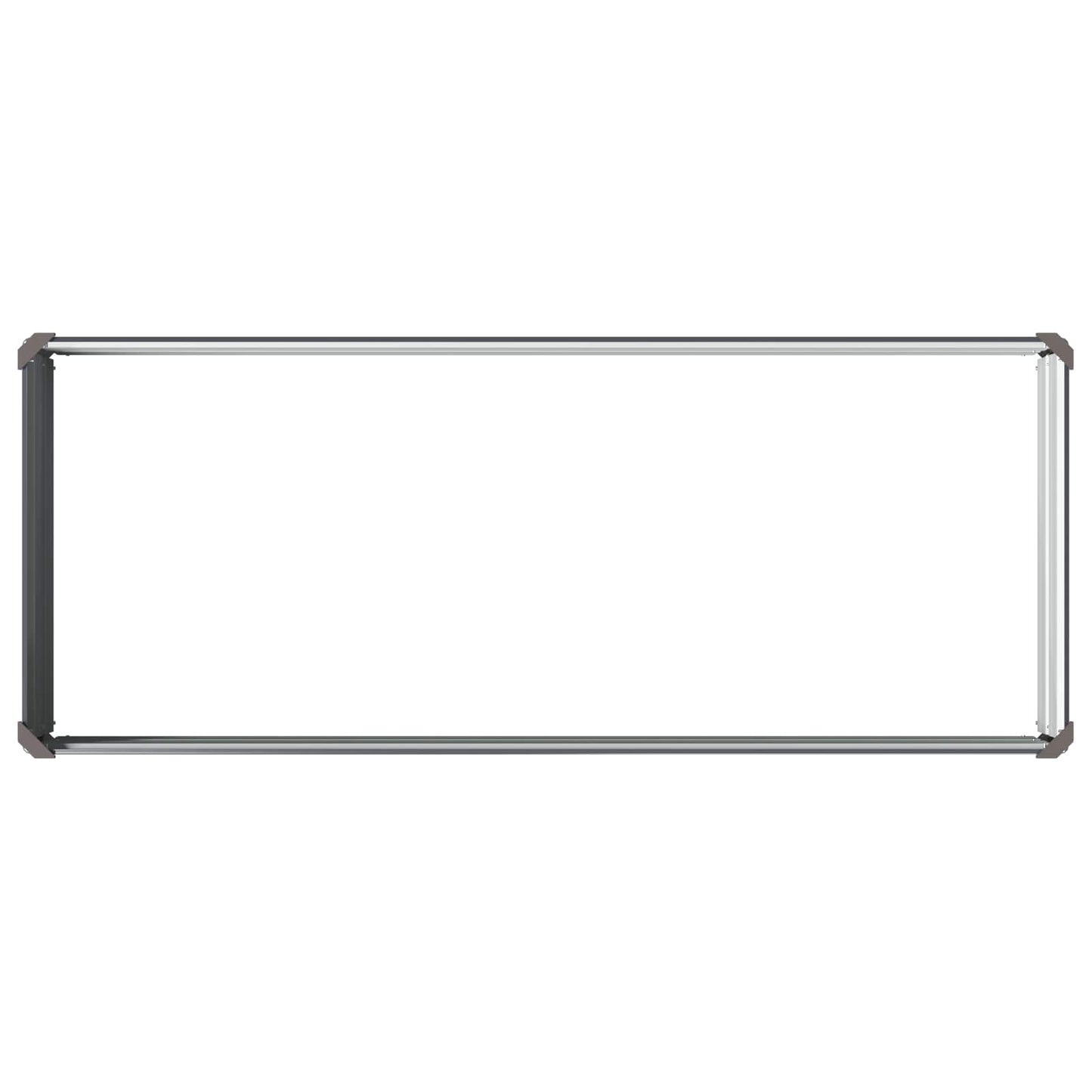 Hævet Havebed Antracit 100 x 40 x 24 cm koldvalset stål
