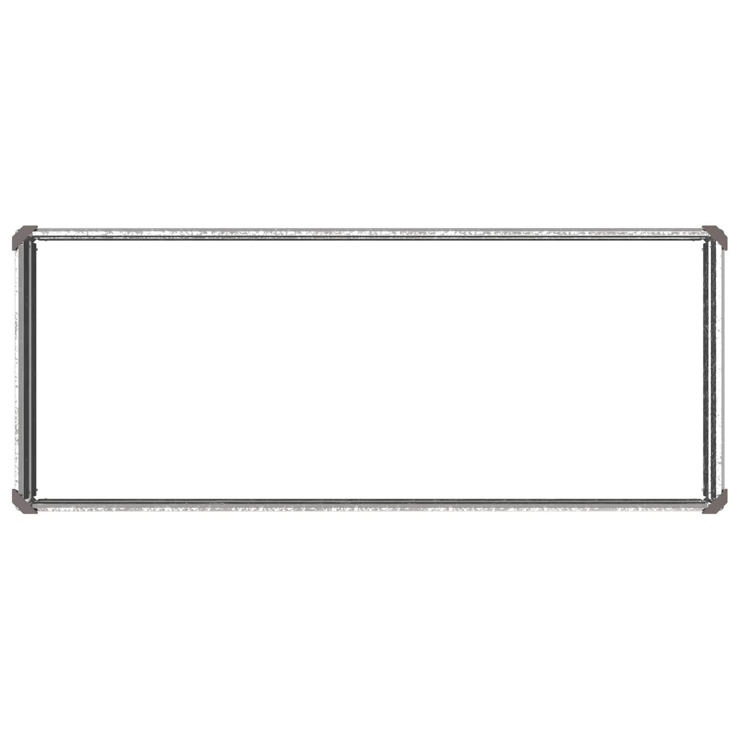 Hævet Havebed Sølv 100 x 40 x 24 cm galvaniseret