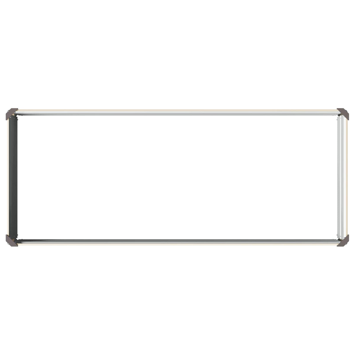 Hævet Havebed Elfenben 100 x 40 x 24 cm koldvalset stål