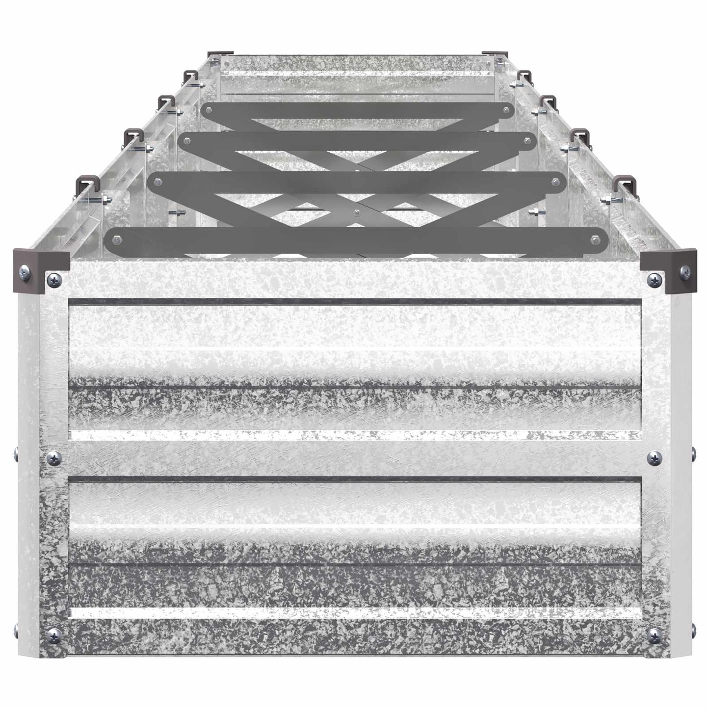 Hævet Havebed Sølv 400 x 40 x 24 cm galvaniseret