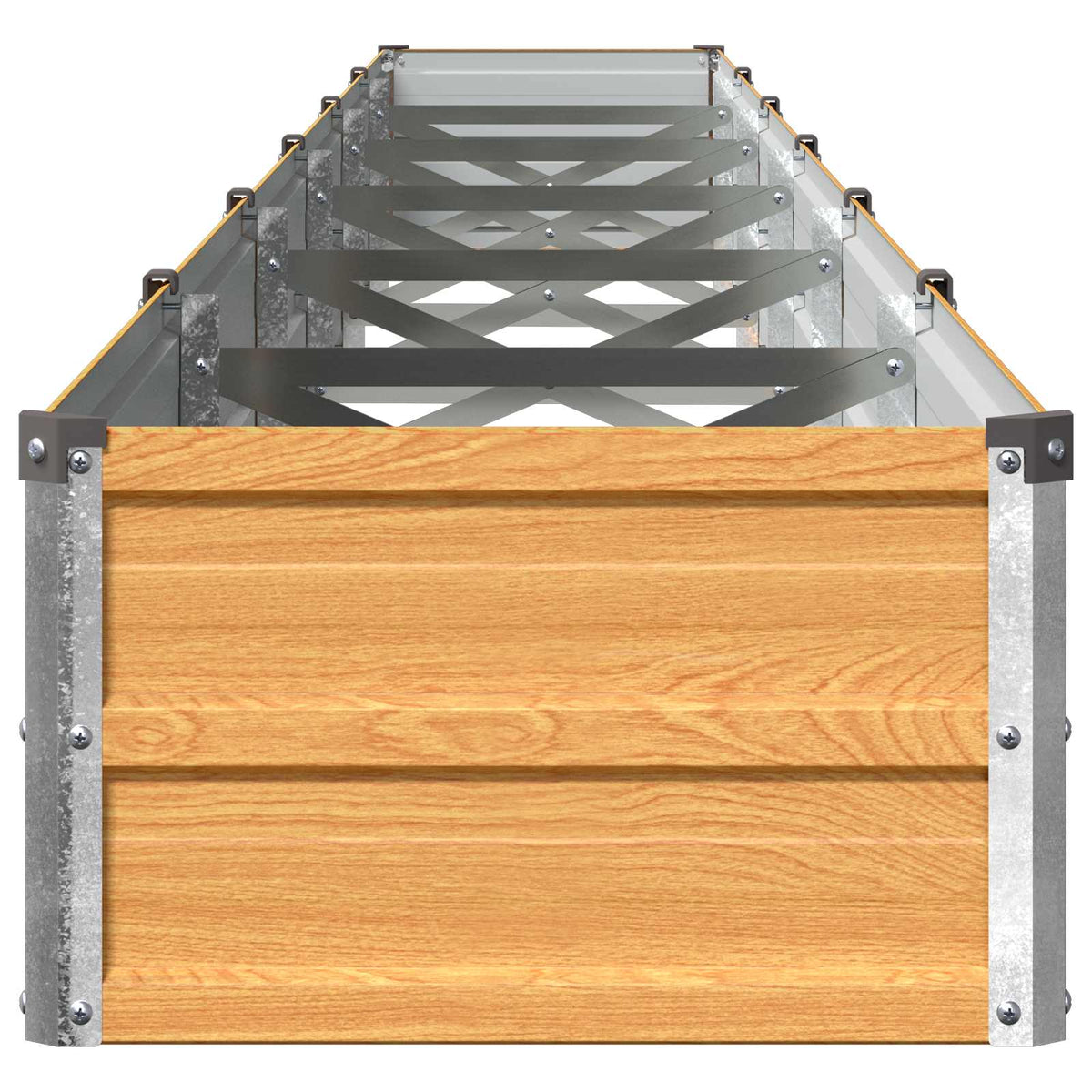 Hævet Havebed Naturfarvet 480 x 40 x 24 cm koldvalset stål