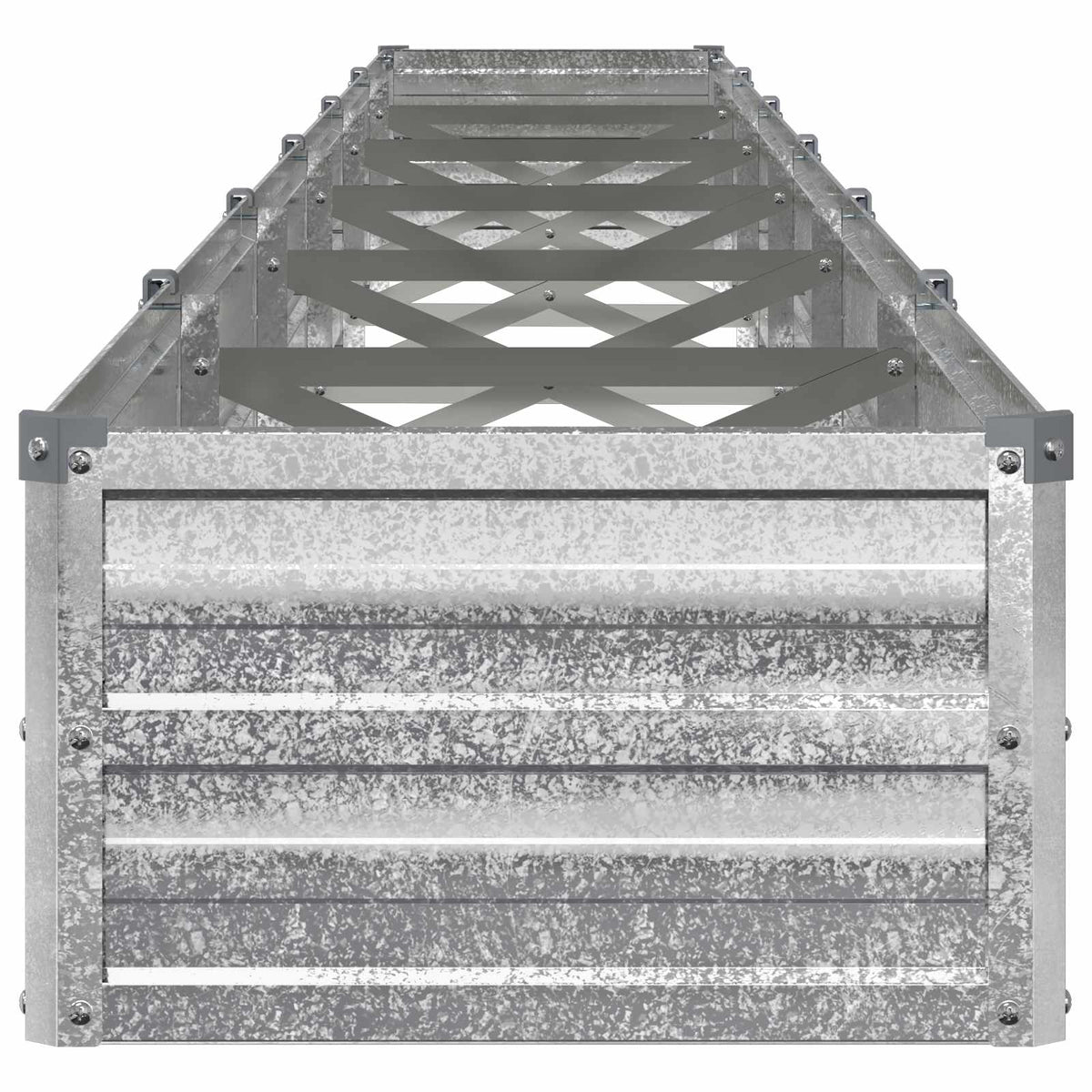 Hævet Havebed Sølv 480 x 40 x 24 cm galvaniseret