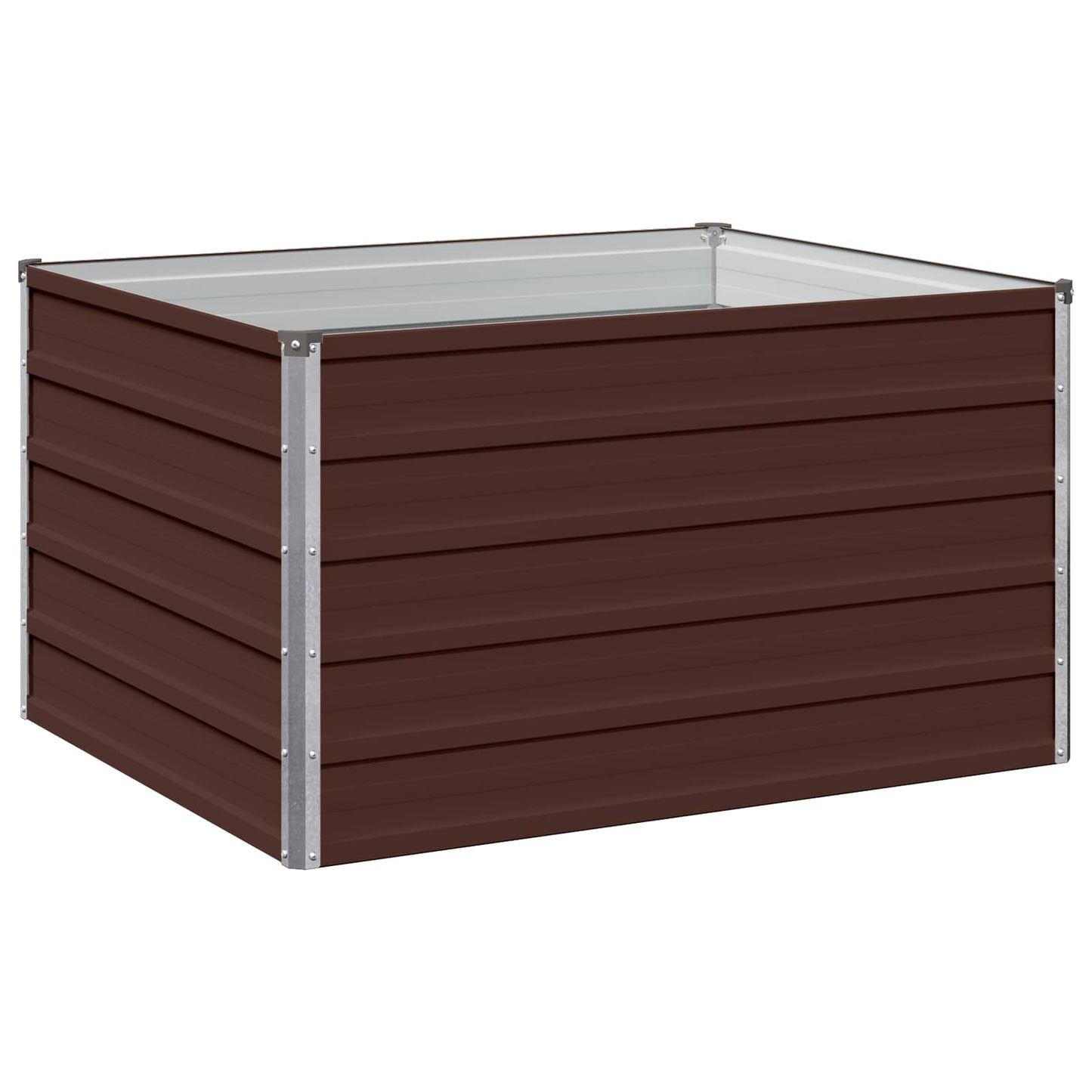 Hævet Havebed Brun 100 x 80 x 55 cm koldvalset stål