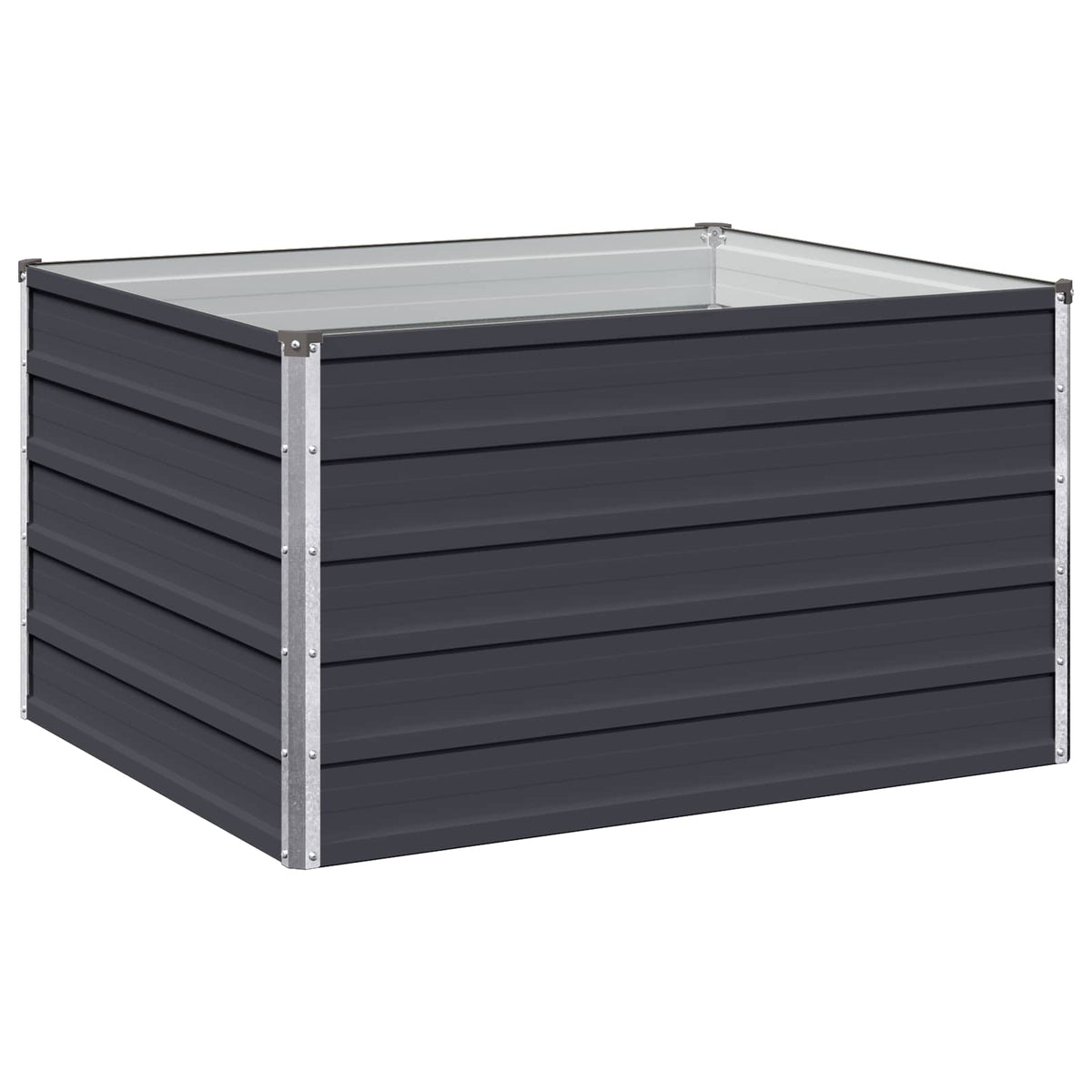 Hævet Havebed Antracit 100 x 80 x 55 cm koldvalset stål