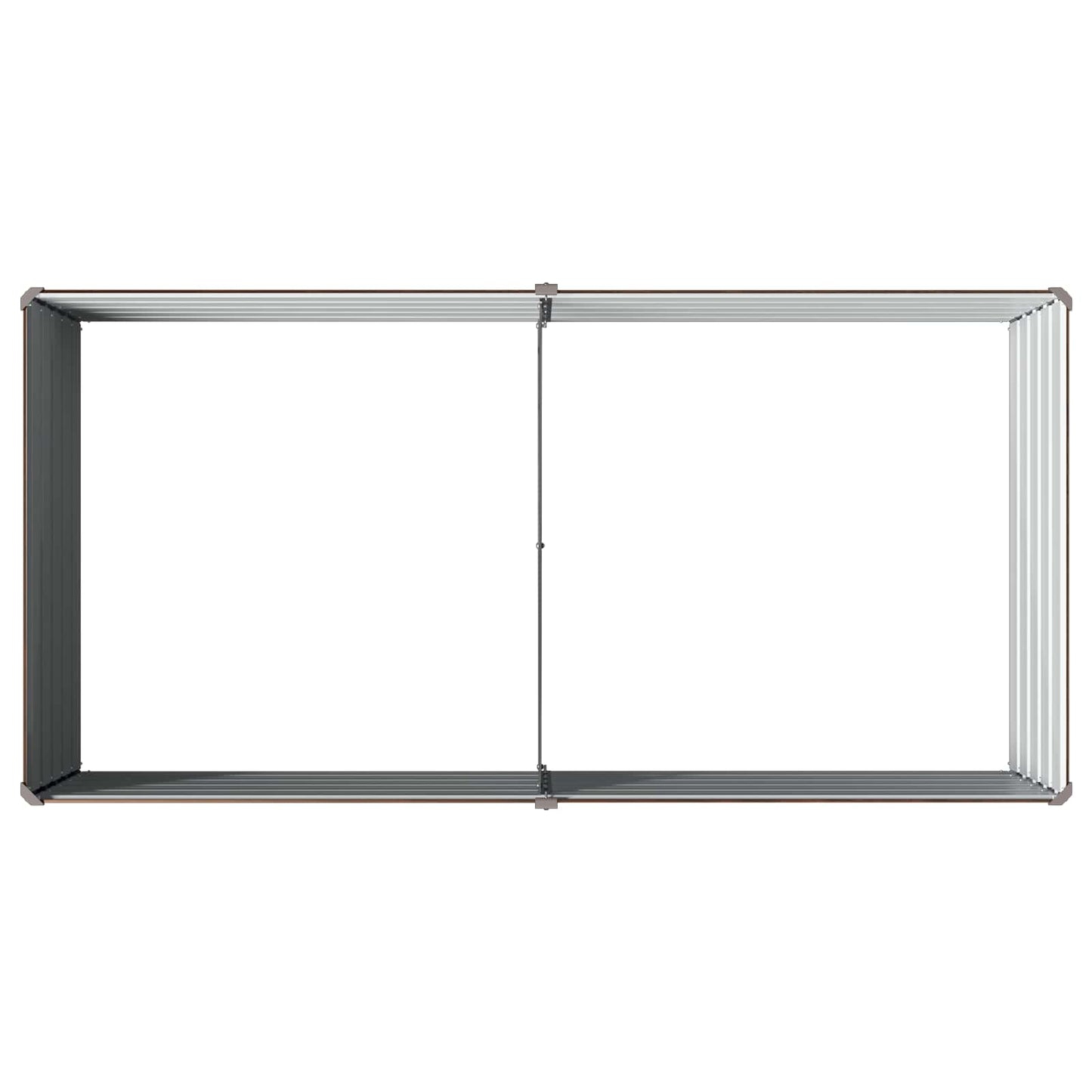 Hævet Havebed Sort 160 x 80 x 55 cm koldvalset stål