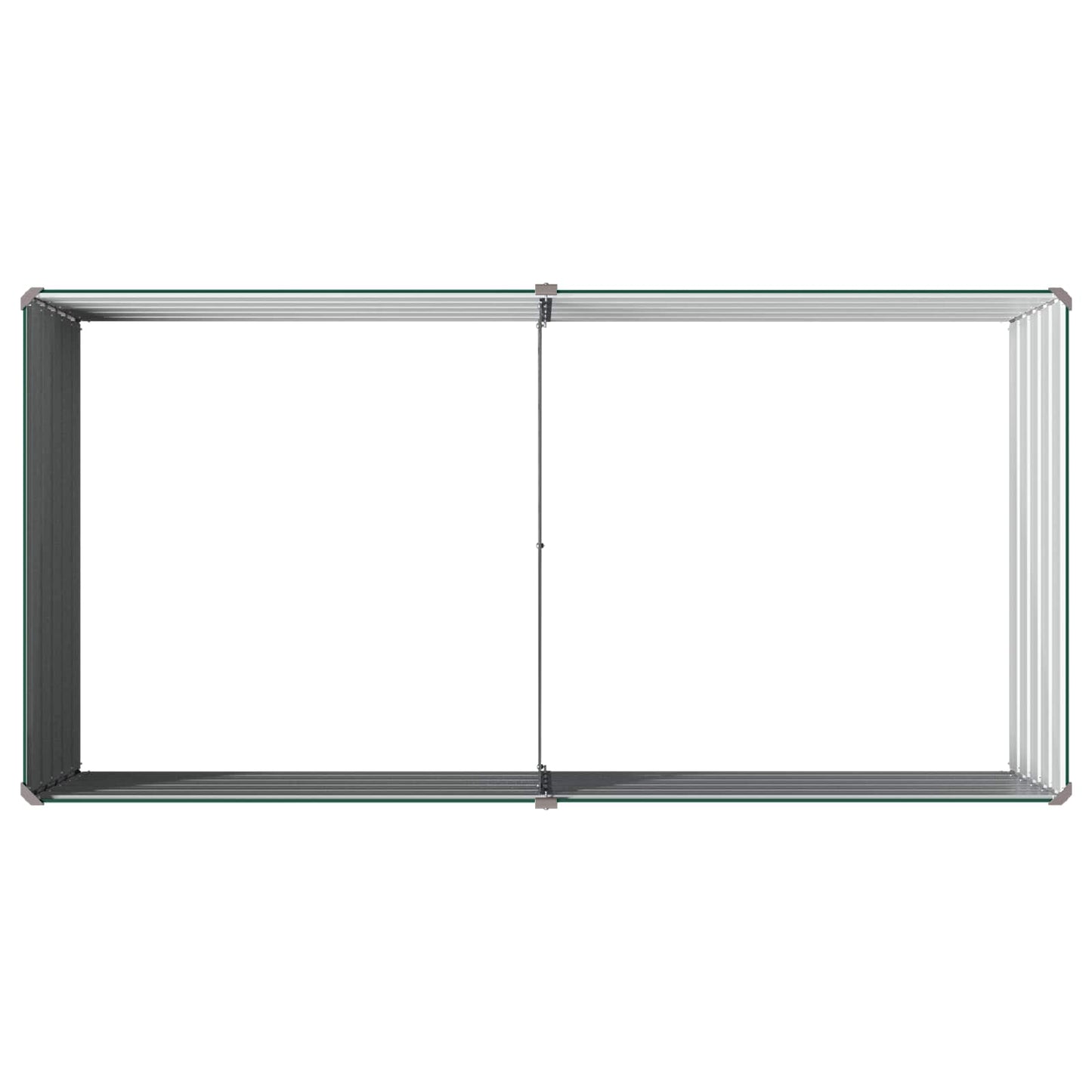 Hævet Havebed Grøn 160 x 80 x 55 cm koldvalset stål