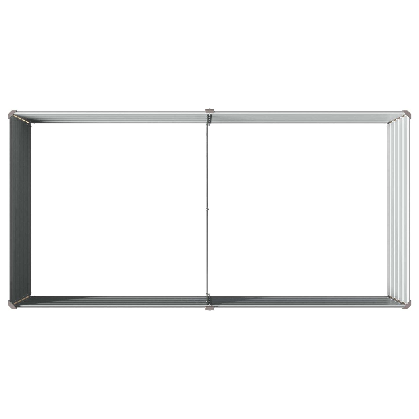 Hævet Havebed Grå 160 x 80 x 55 cm koldvalset stål