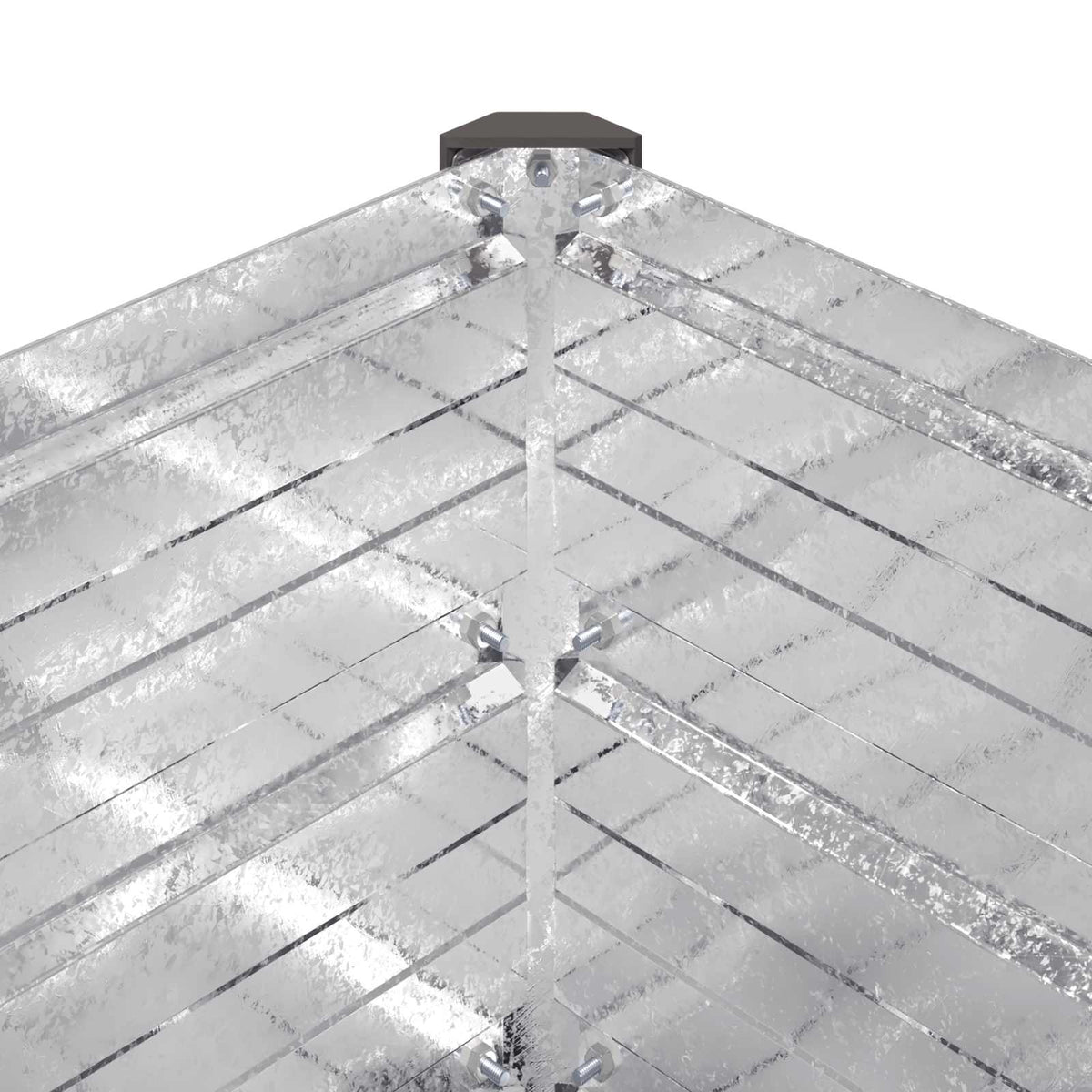 Hævet Havebed Sølv 160 x 80 x 55 cm galvaniseret