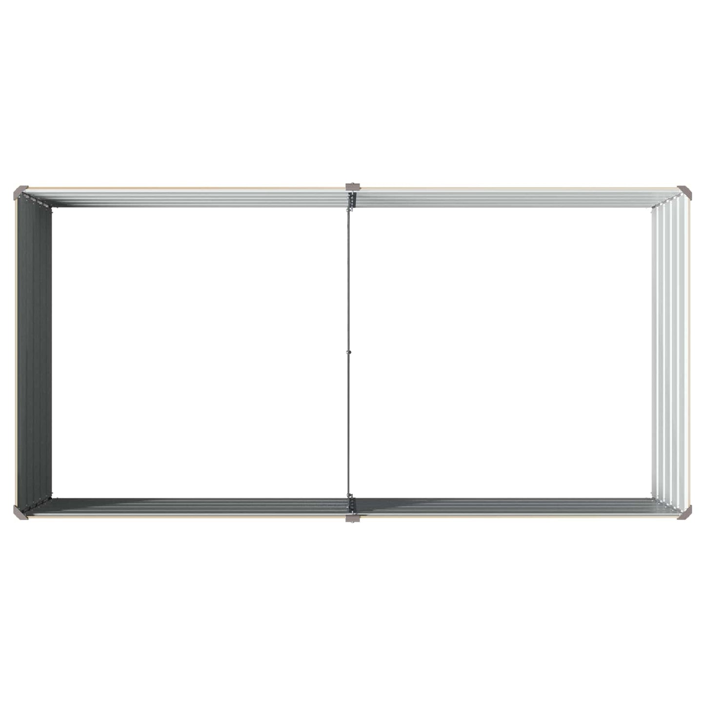Hævet Havebed Elfenben 160 x 80 x 55 cm koldvalset stål