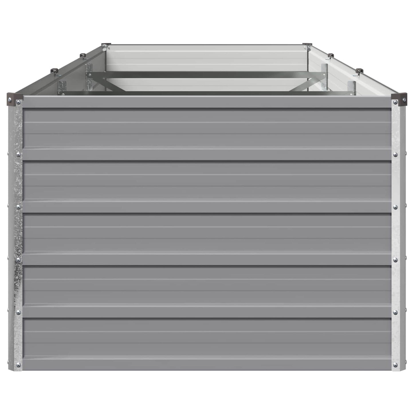 Hævet Havebed Grå 240 x 80 x 55 cm koldvalset stål