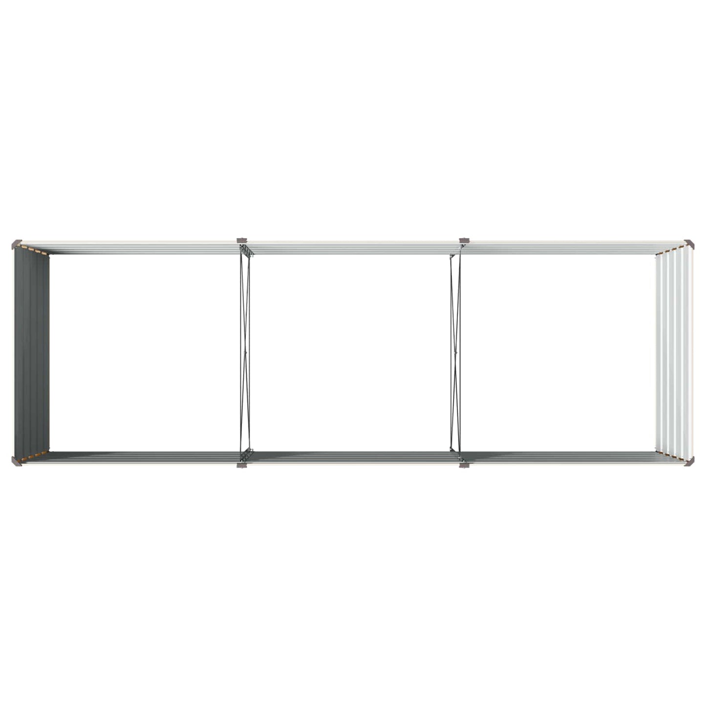 Hævet Havebed Elfenben 240 x 80 x 55 cm koldvalset stål
