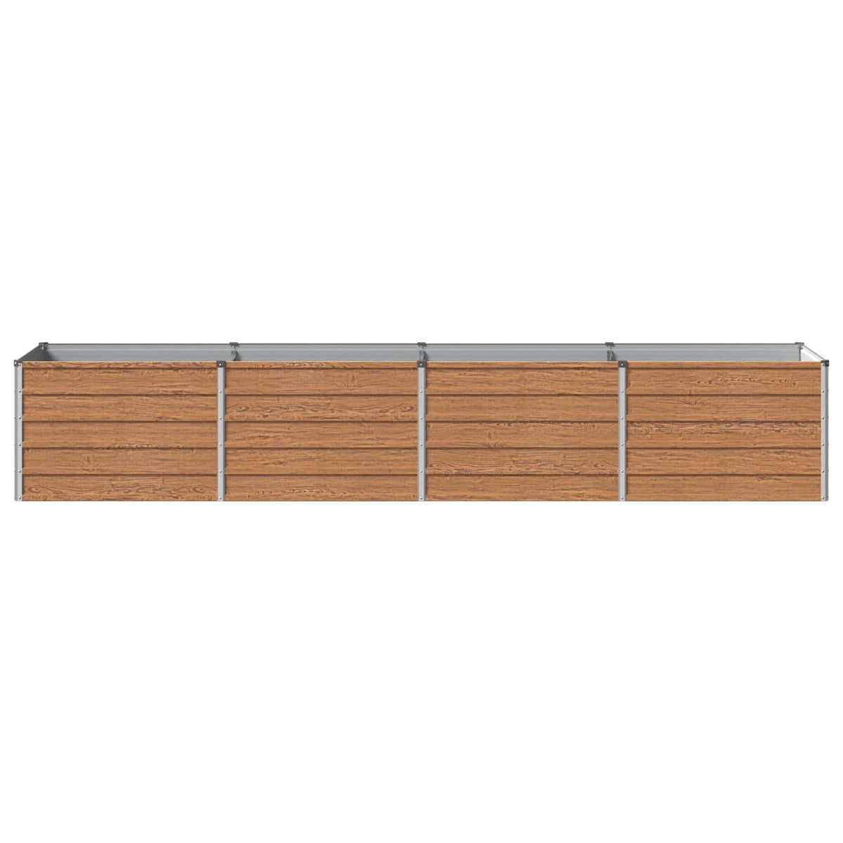 Hævet Havebed Træbrun 320 x 80 x 55 cm koldvalset stål