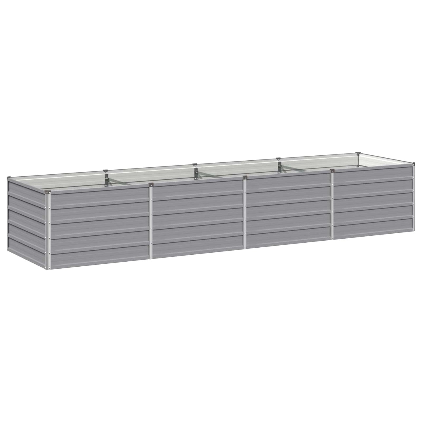 Hævet Havebed Grå 320 x 80 x 55 cm koldvalset stål