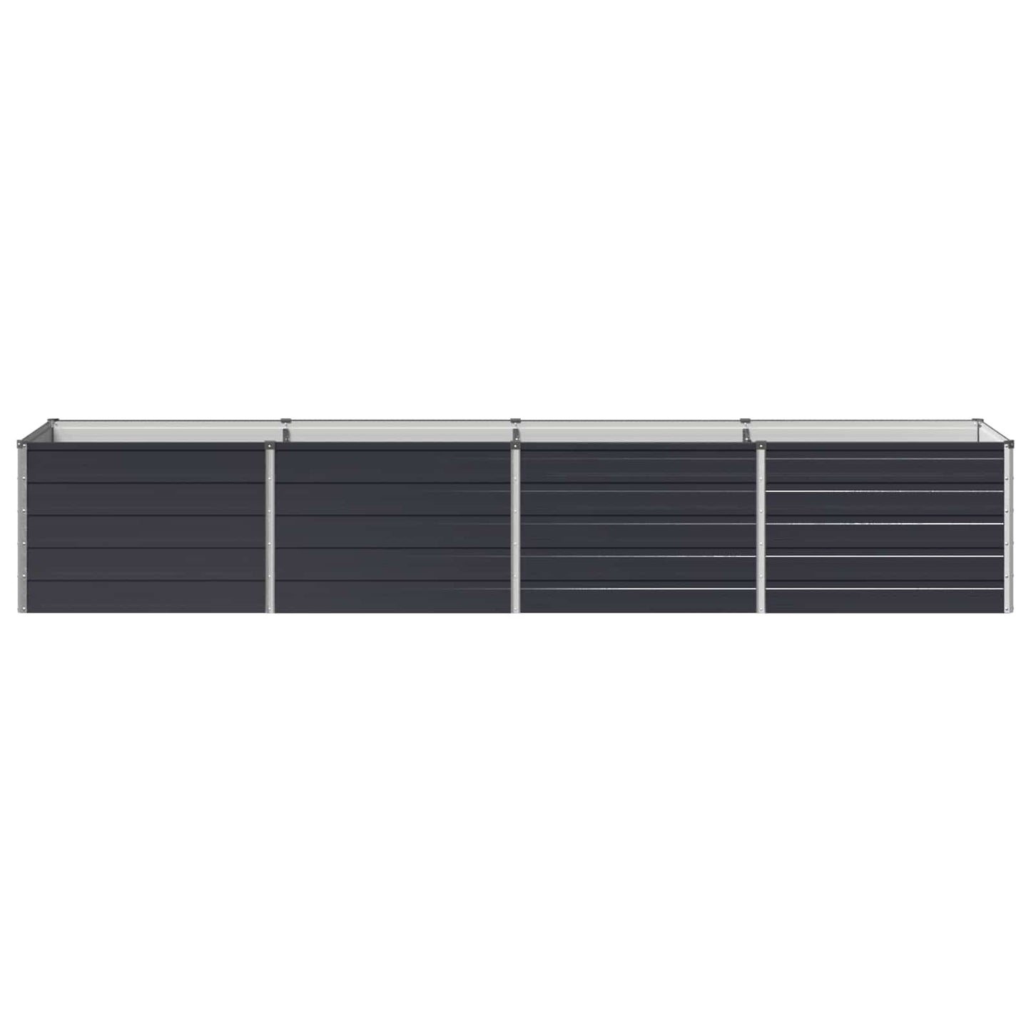 Hævet Havebed Antracit 320 x 80 x 55 cm koldvalset stål