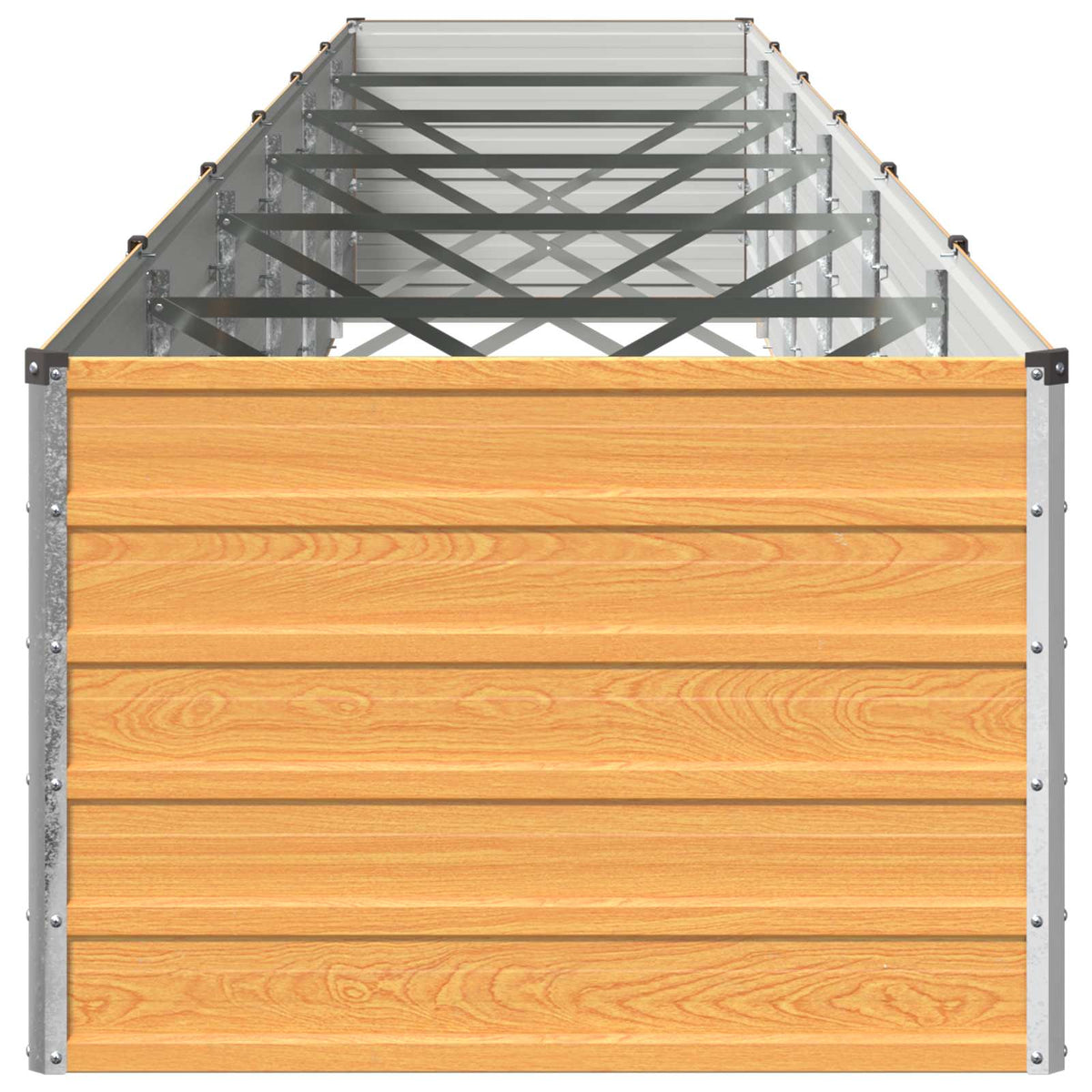 Hævet Havebed Naturfarvet 600 x 80 x 55 cm koldvalset stål