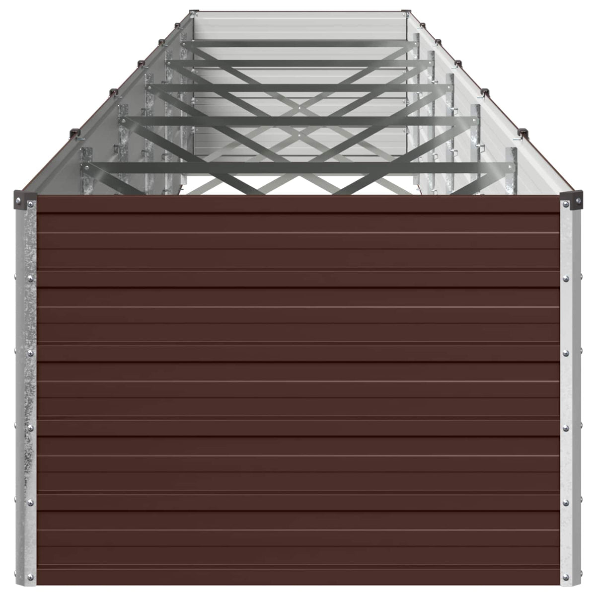 Hævet Havebed Brun 600 x 80 x 55 cm koldvalset stål