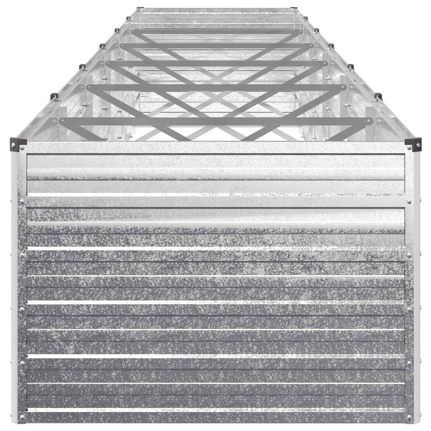 Hævet Havebed Sølv 600 x 80 x 55 cm galvaniseret