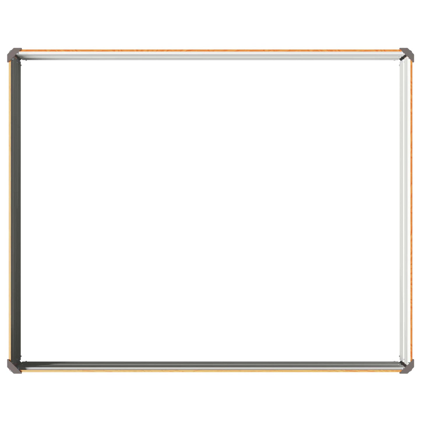 Hævet Havebed Naturfarvet 100 x 80 x 24 cm koldvalset stål