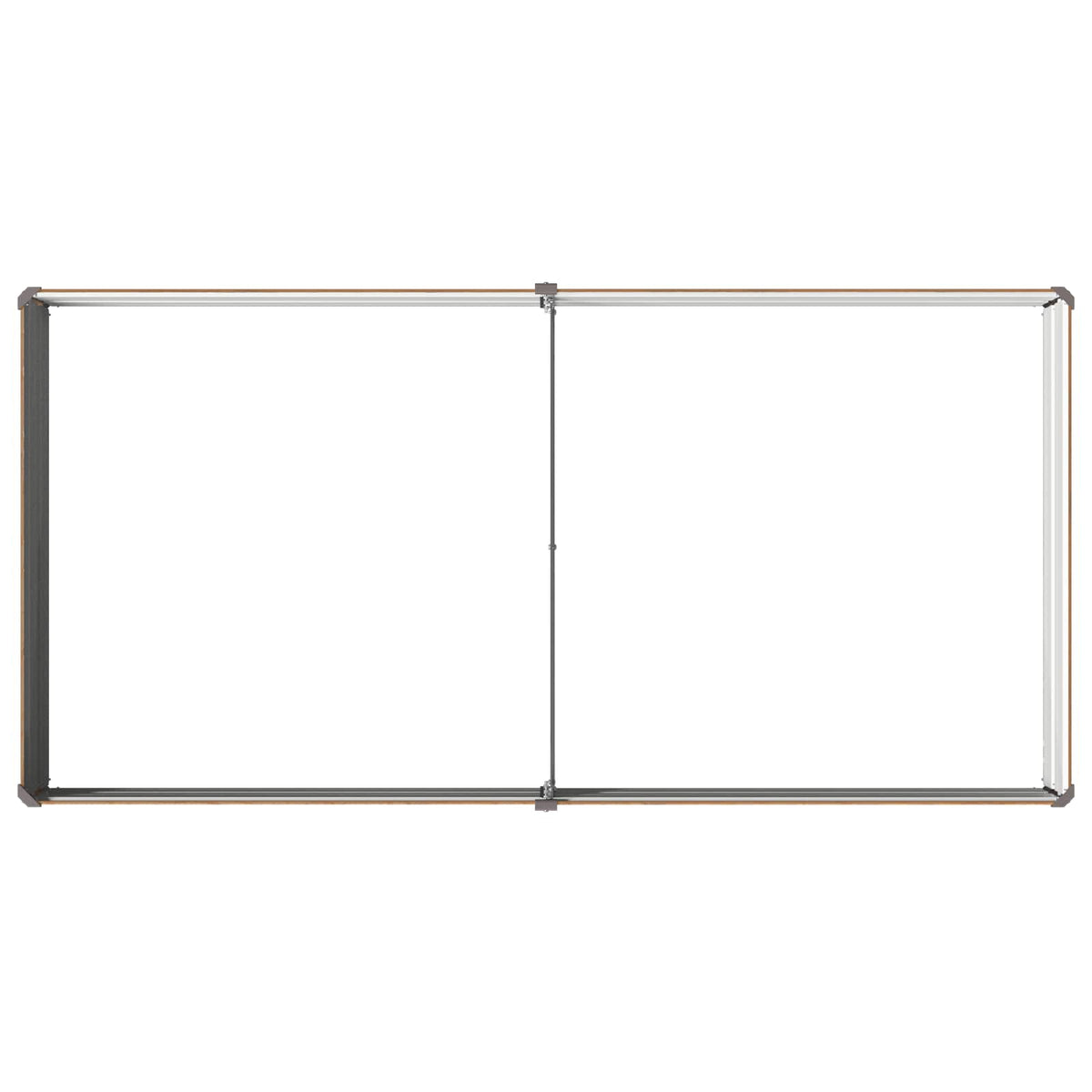 Hævet Havebed Træbrun 160 x 80 x 24 cm koldvalset stål