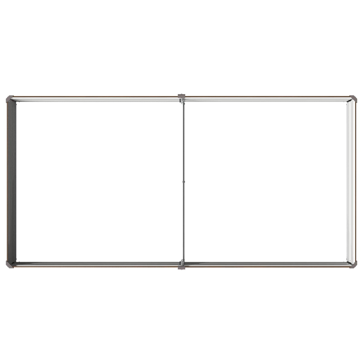 Hævet Havebed Sort 160 x 80 x 24 cm koldvalset stål