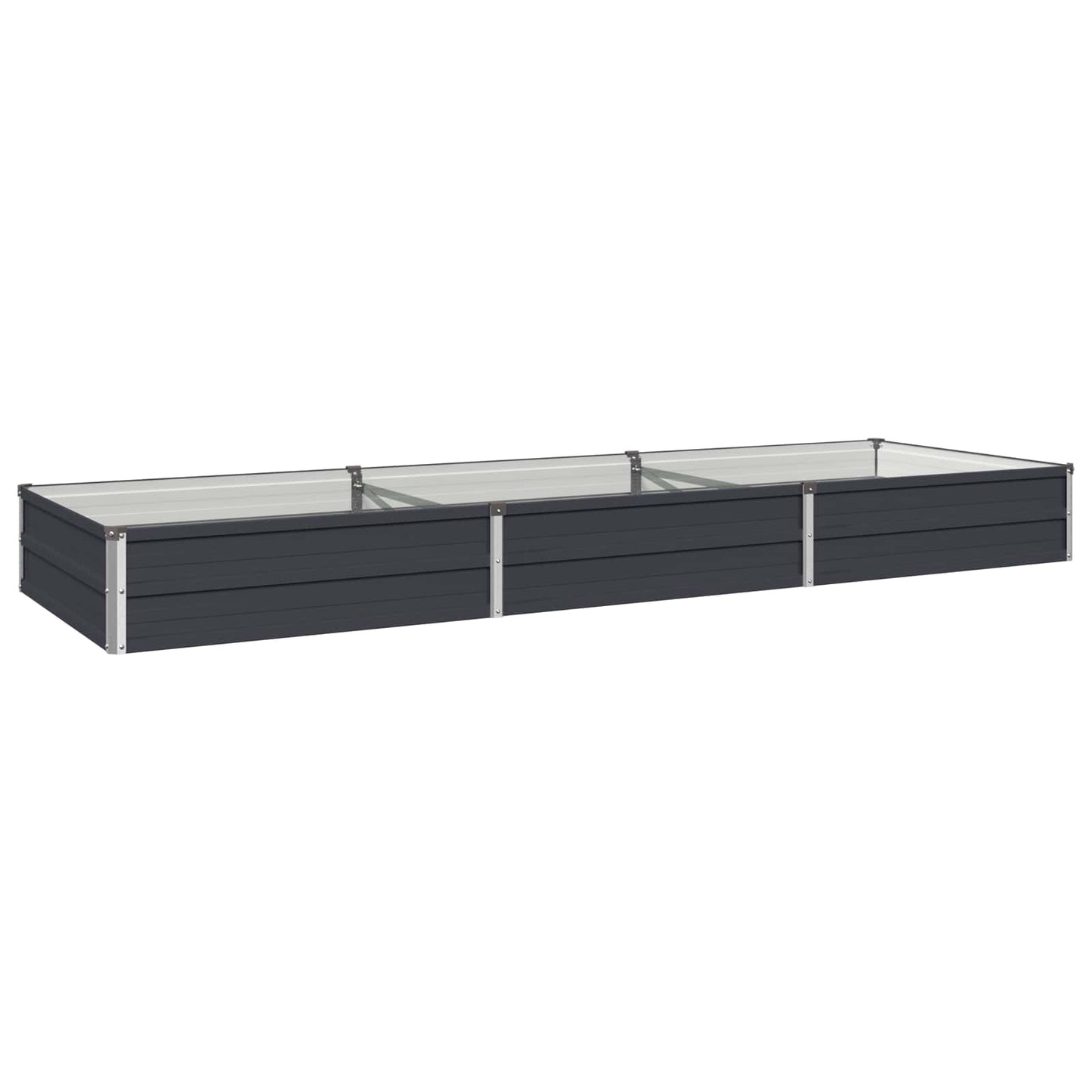 Hævet Havebed Antracit 240 x 80 x 24 cm koldvalset stål