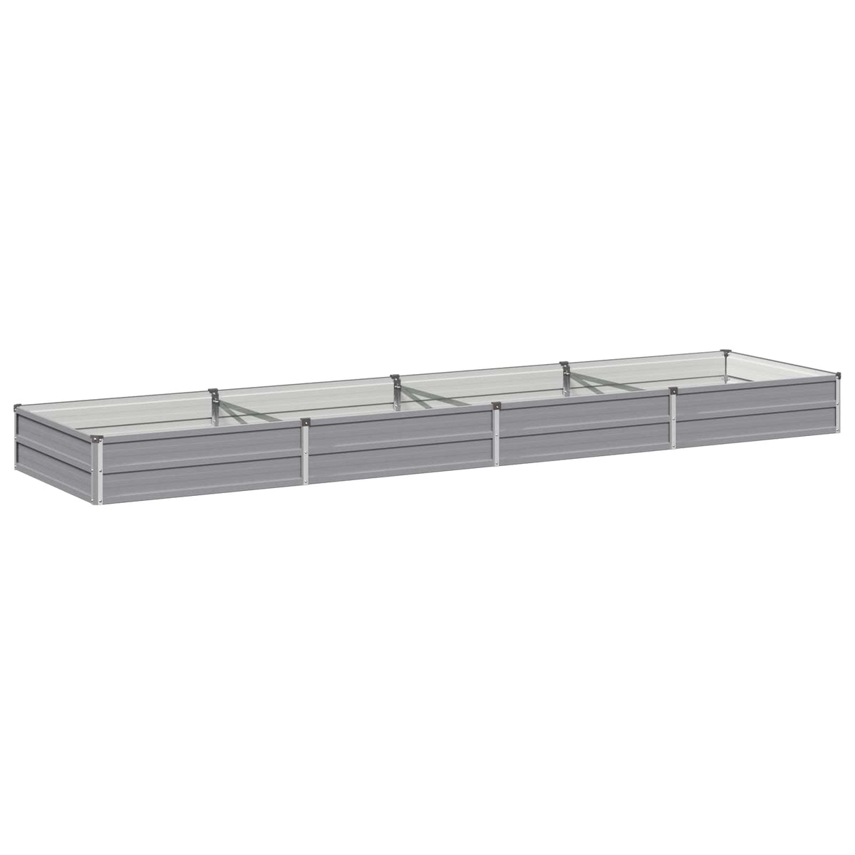 Hævet Havebed Grå 320 x 80 x 24 cm koldvalset stål