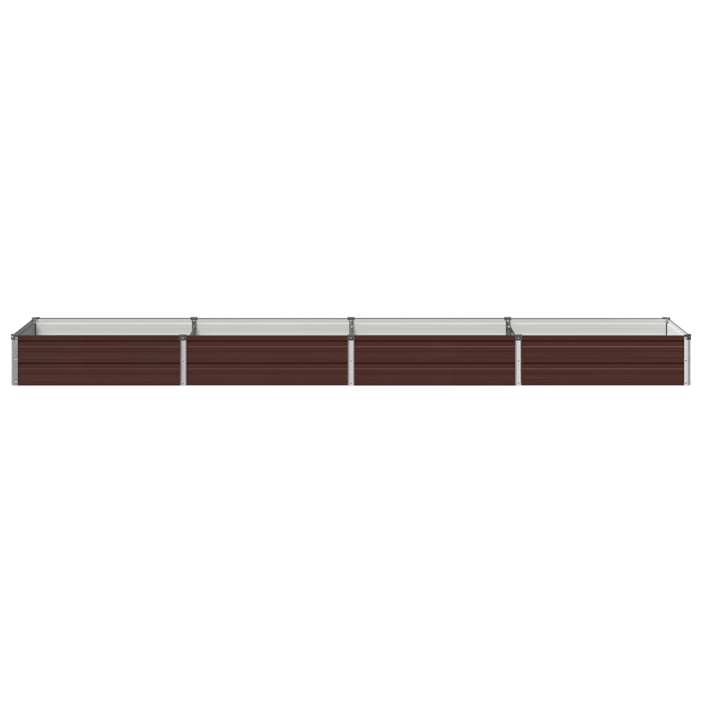 Hævet Havebed Brun 320 x 80 x 24 cm koldvalset stål
