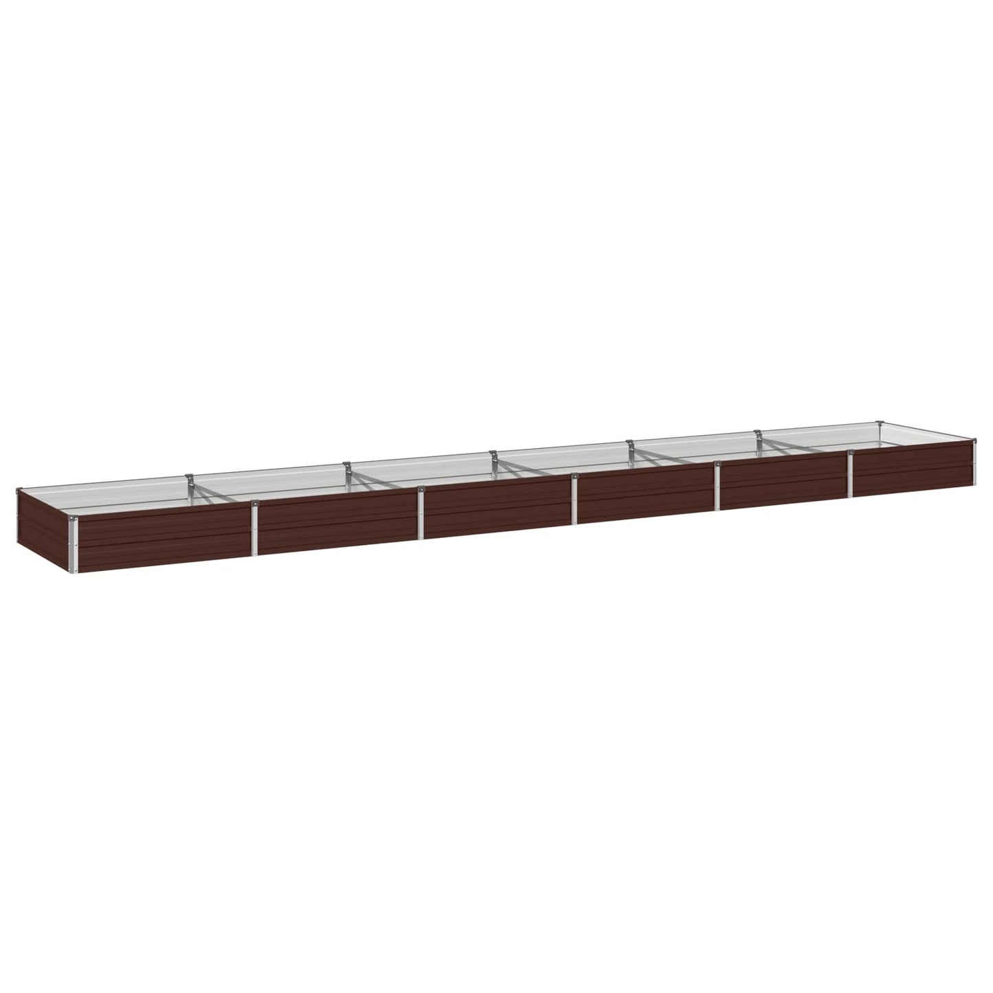 Hævet Havebed Brun 480 x 80 x 24 cm koldvalset stål