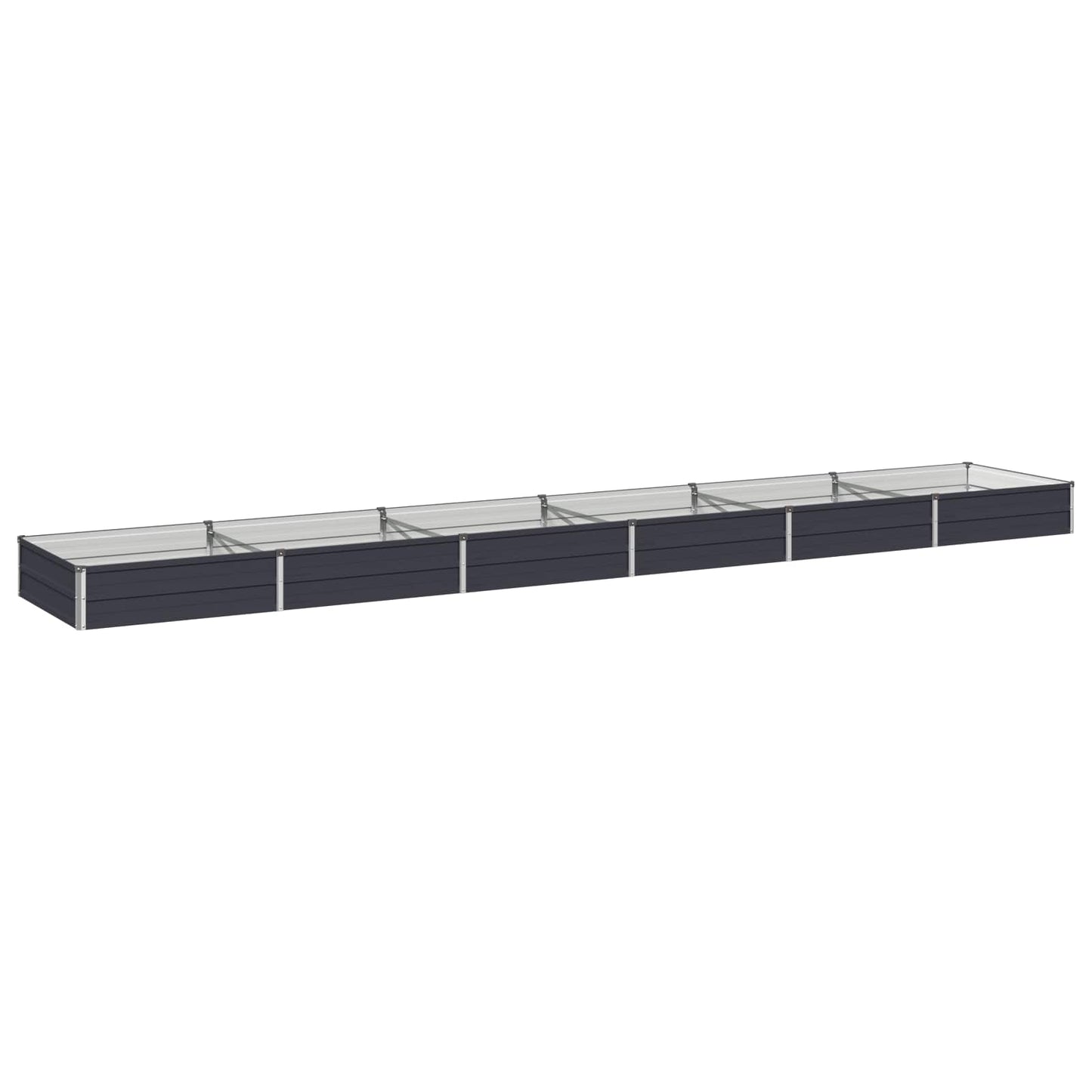 Hævet Havebed Antracit 480 x 80 x 24 cm koldvalset stål