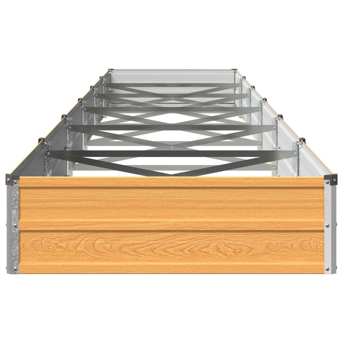 Hævet Havebed Naturfarvet 600 x 80 x 24 cm koldvalset stål