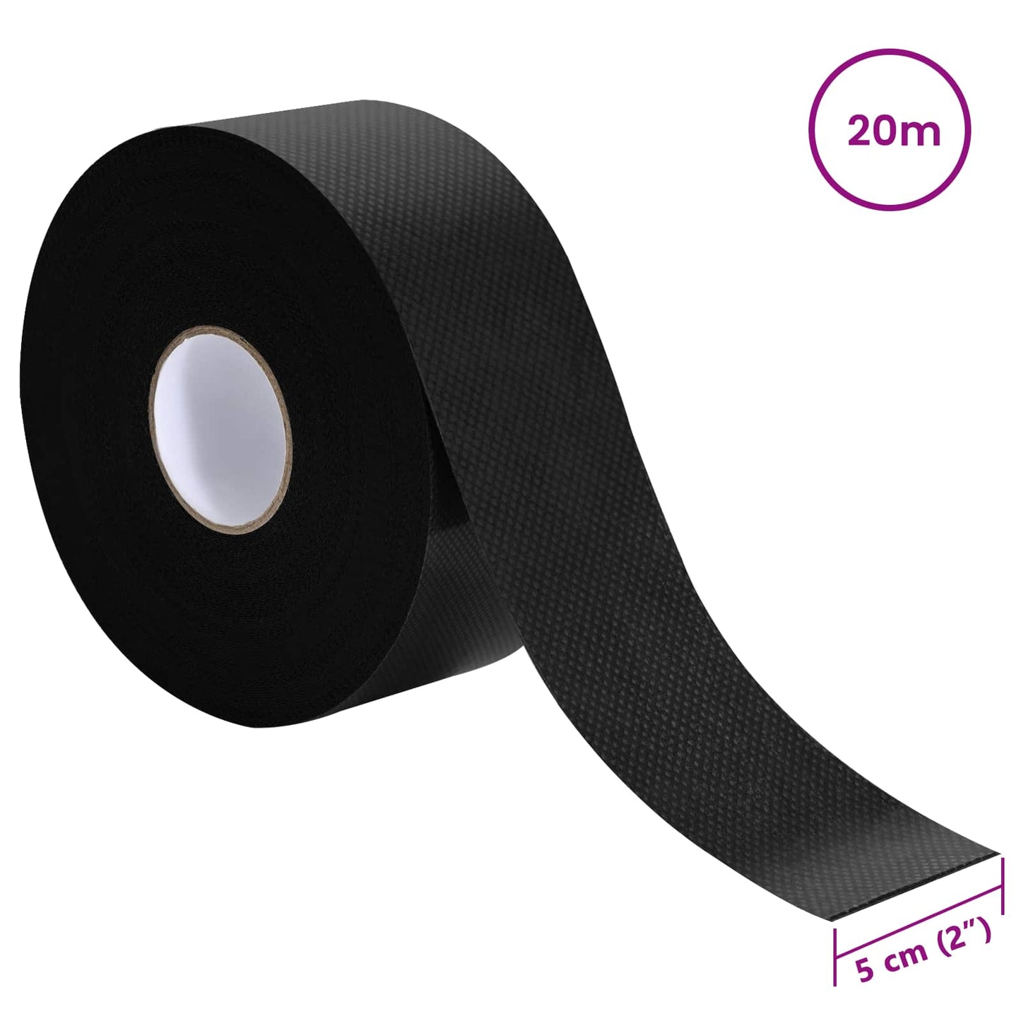 Selvklæbende kunstgræs tape Sort 20 x 0,05 cm Non-woven stof