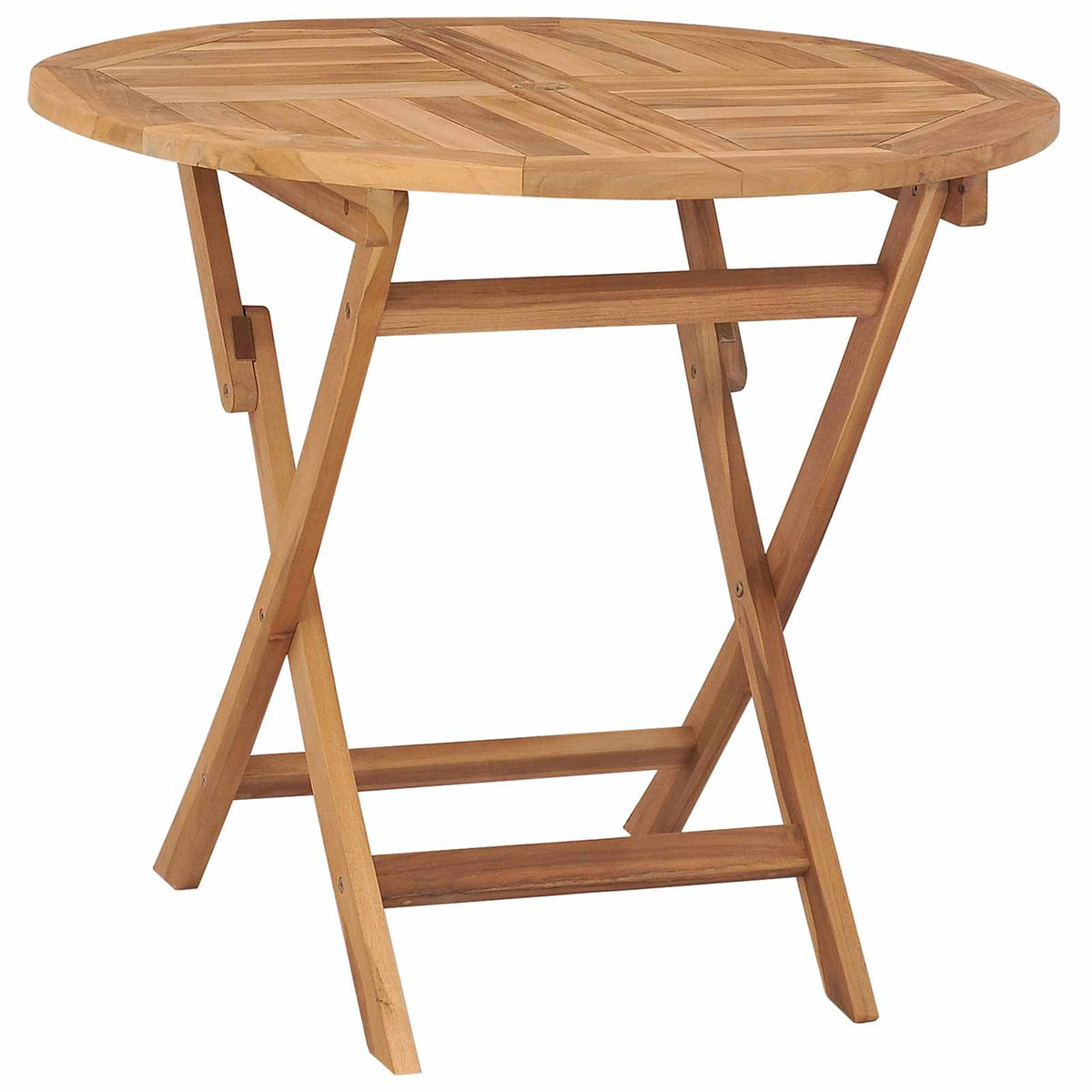 3-delt sammenklappelig bistro sæt til haven Naturfarvet